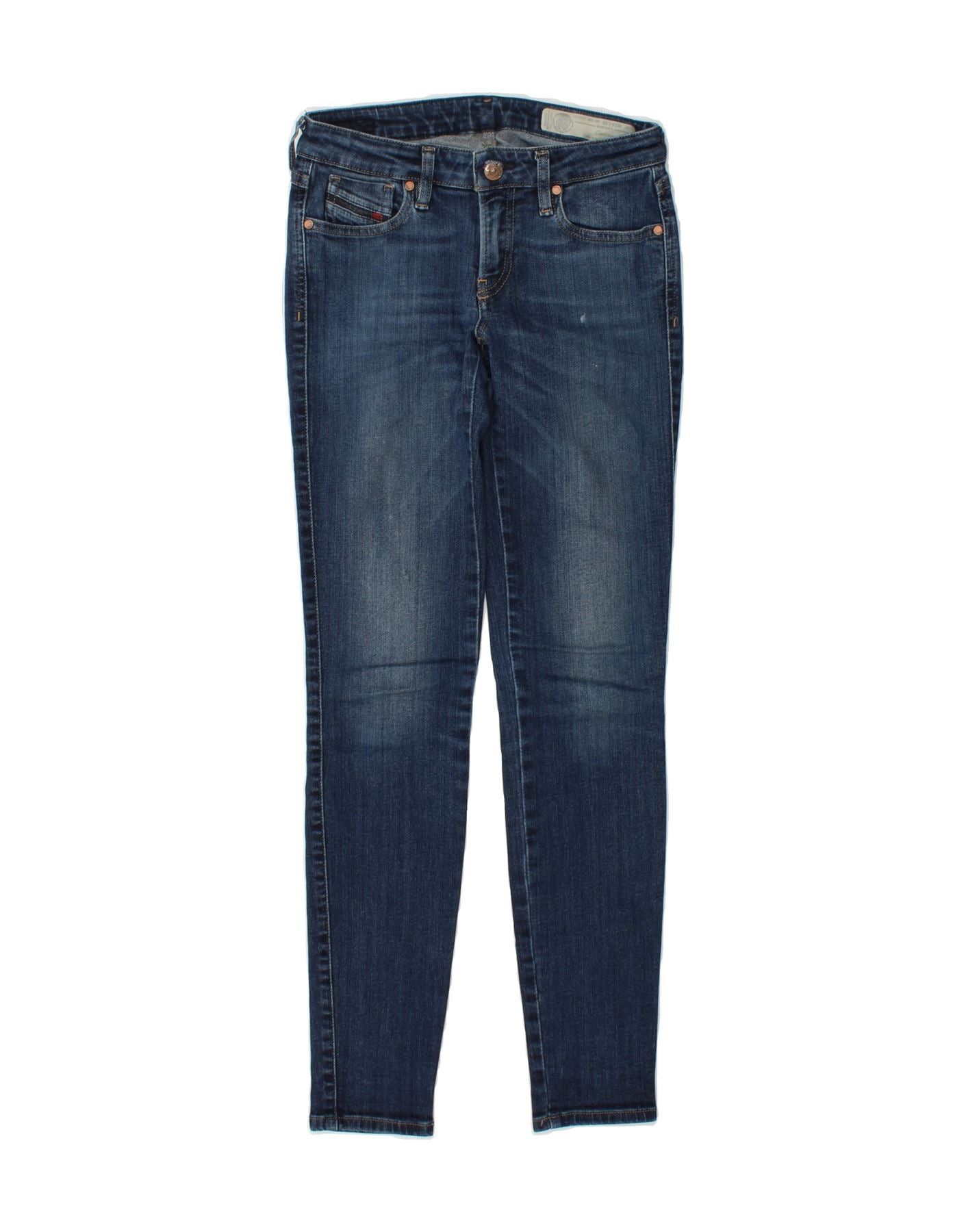 Diesel Womens Slim Skinny Jeans W25 L32 Blue Size 42" / US 20 - 1 Thumbnail