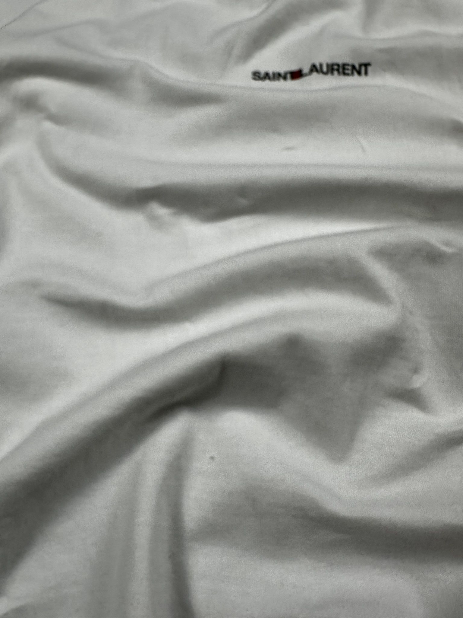 Saint Laurent Paris Saint Laurent Paris Logo Basic T-shirt Size US M / EU 48-50 / 2 - 3 Thumbnail