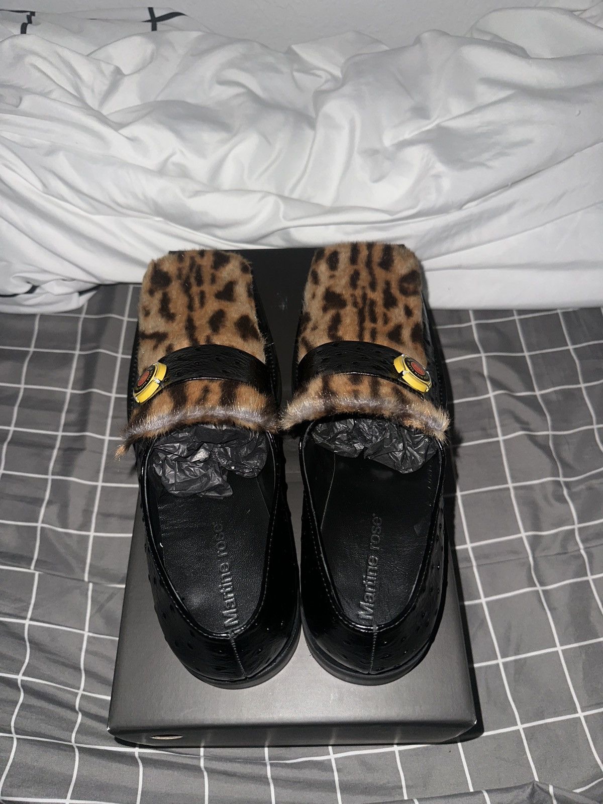 Martine Rose MARTINE ROSE CHAMPAGNE CAP SQUARE TOE LOAFERS Size US 12 / EU 45 - 7 Thumbnail