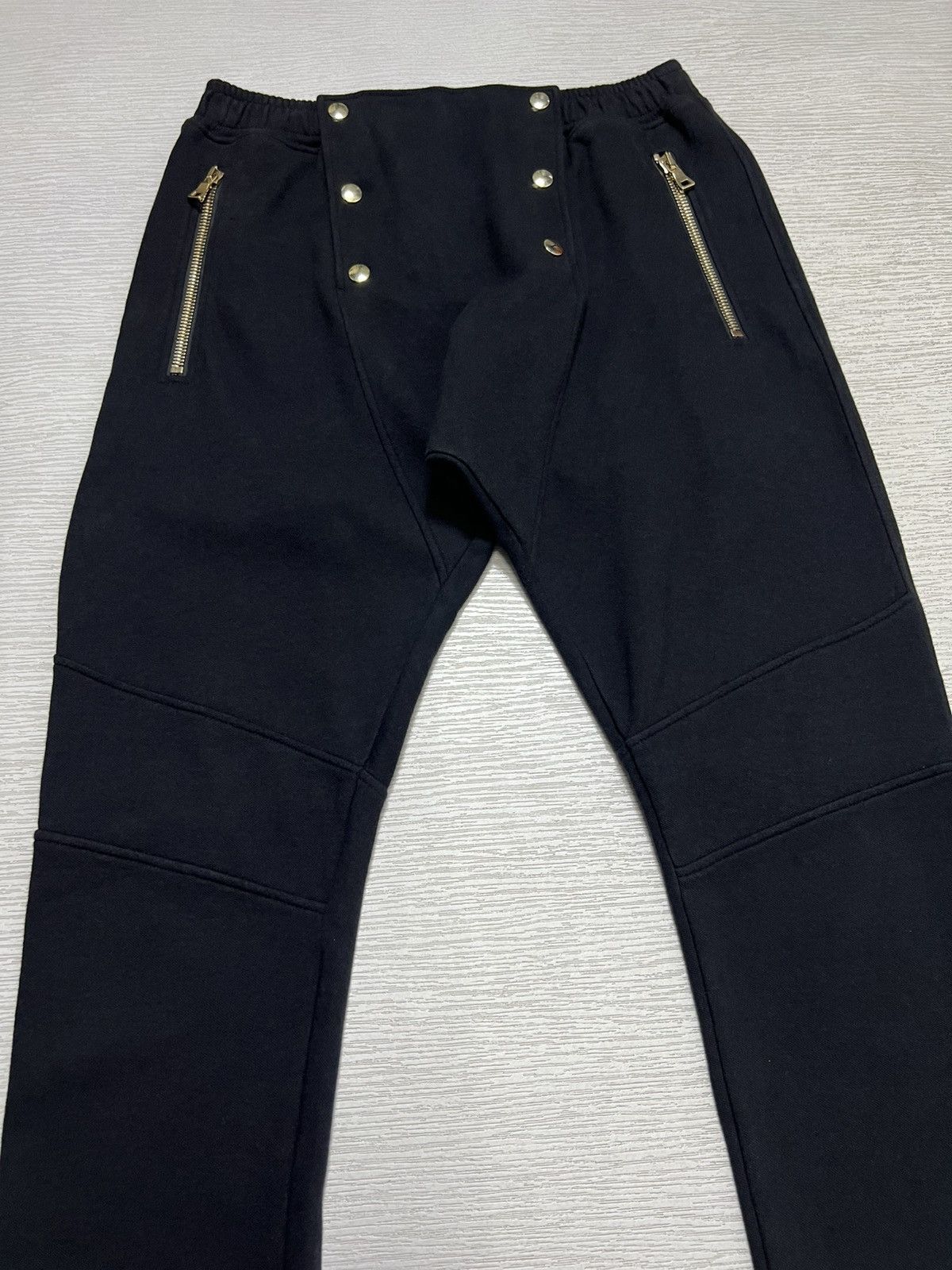 Balmain Balmain - Gold Hardware Biker Sweatpants Size US 30 / EU 46 - 5 Thumbnail