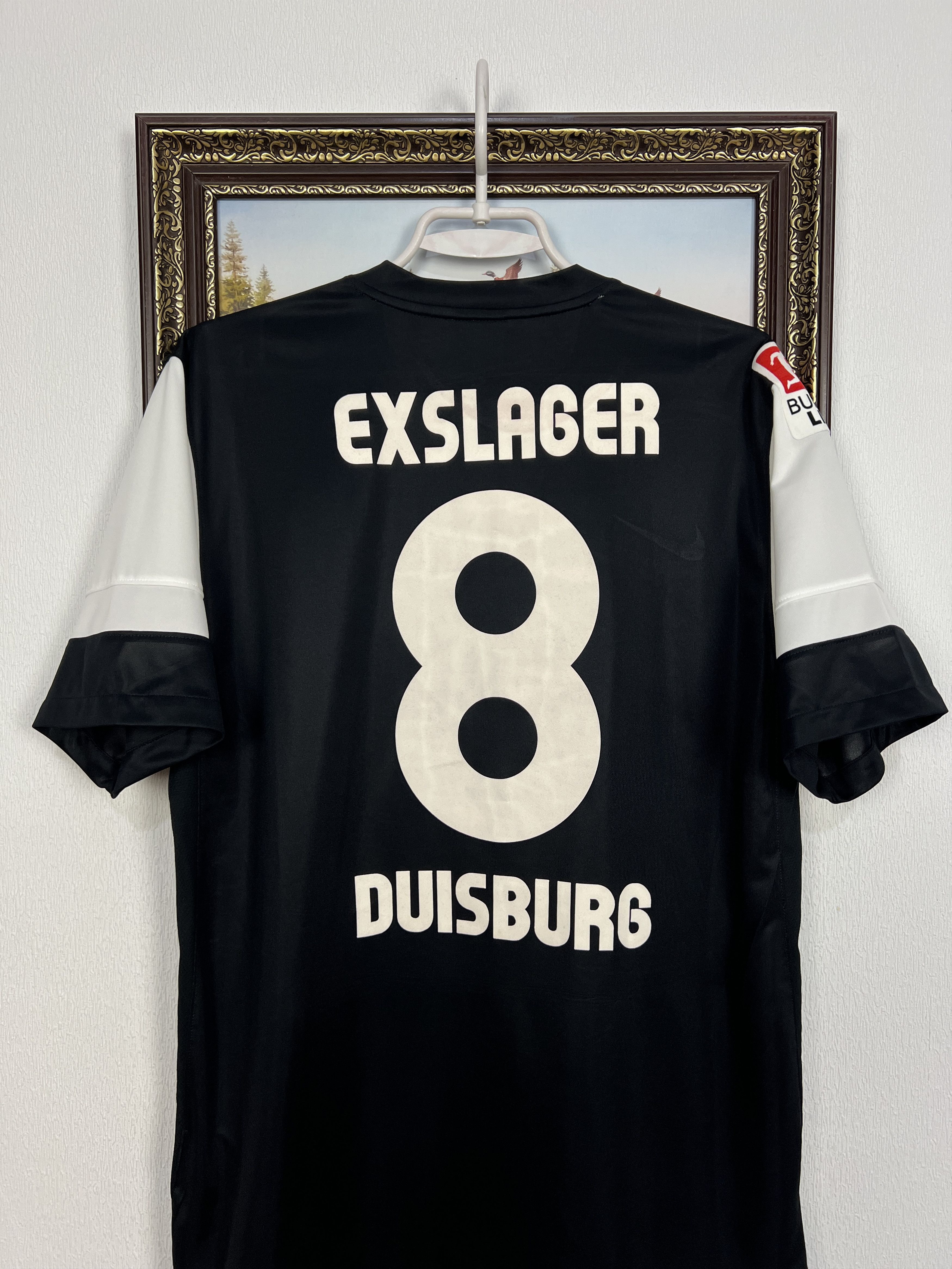 Nike MSV Duisburg Away football shirt 2011 Soccer #8 Exslager Size US L / EU 52-54 / 3 - 2 Thumbnail