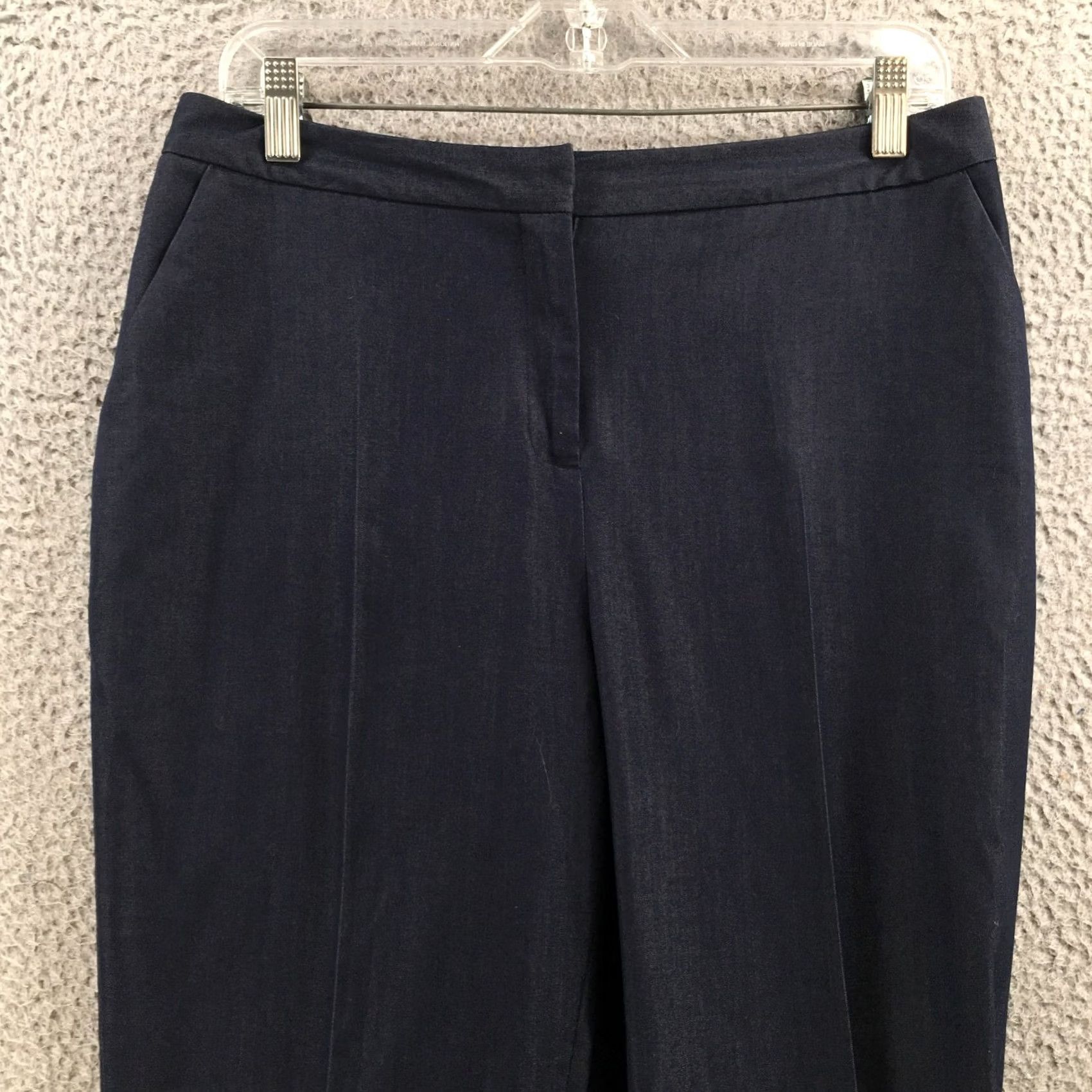 Calvin Klein Calvin Klein Dress Pants Womens 8 Blue High Rise Casual Dress Pants Women Stretch Pockets Flat Front Skinny 32x30.5 Casual Size 30" / US 8 / IT 44 - 2 Thumbnail