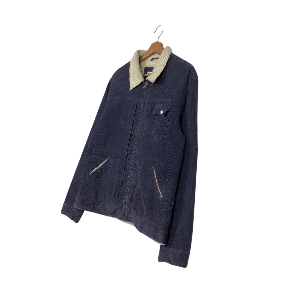 Issey Miyake Vintage Biker Corduroy Jacket Madison Walker Sherpa Blanket Size US L / EU 52-54 / 3 - 3 Thumbnail