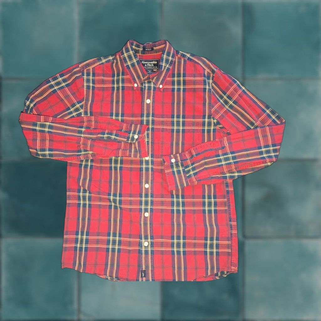 Abercrombie & Fitch Abercrombie & Fitch Shirt Mens S Plaid Button-Up Long Sleeve Casual Classic Colorful Preppy Size US S / EU 44-46 / 1 - 1 Thumbnail