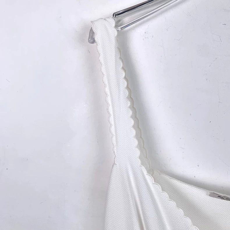 Celine Miu Miu White Lace Camisole Dress Size S / US 4 / IT 40 - 3 Thumbnail