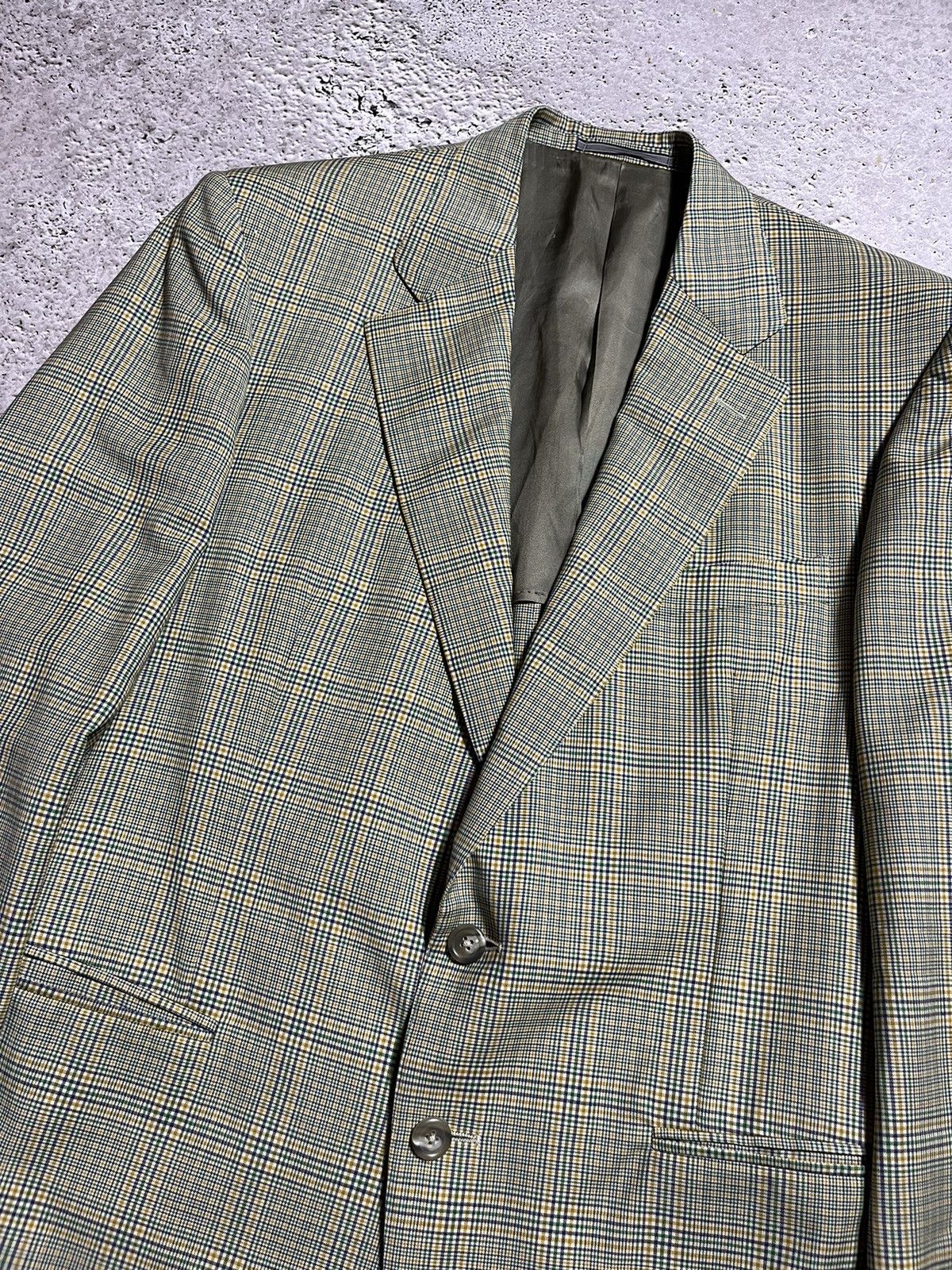 Ermenegildo Zegna × Vintage Vintage Ermenegildo Zegna 100% Wool Plaid Blazer Size 40R - 5 Thumbnail