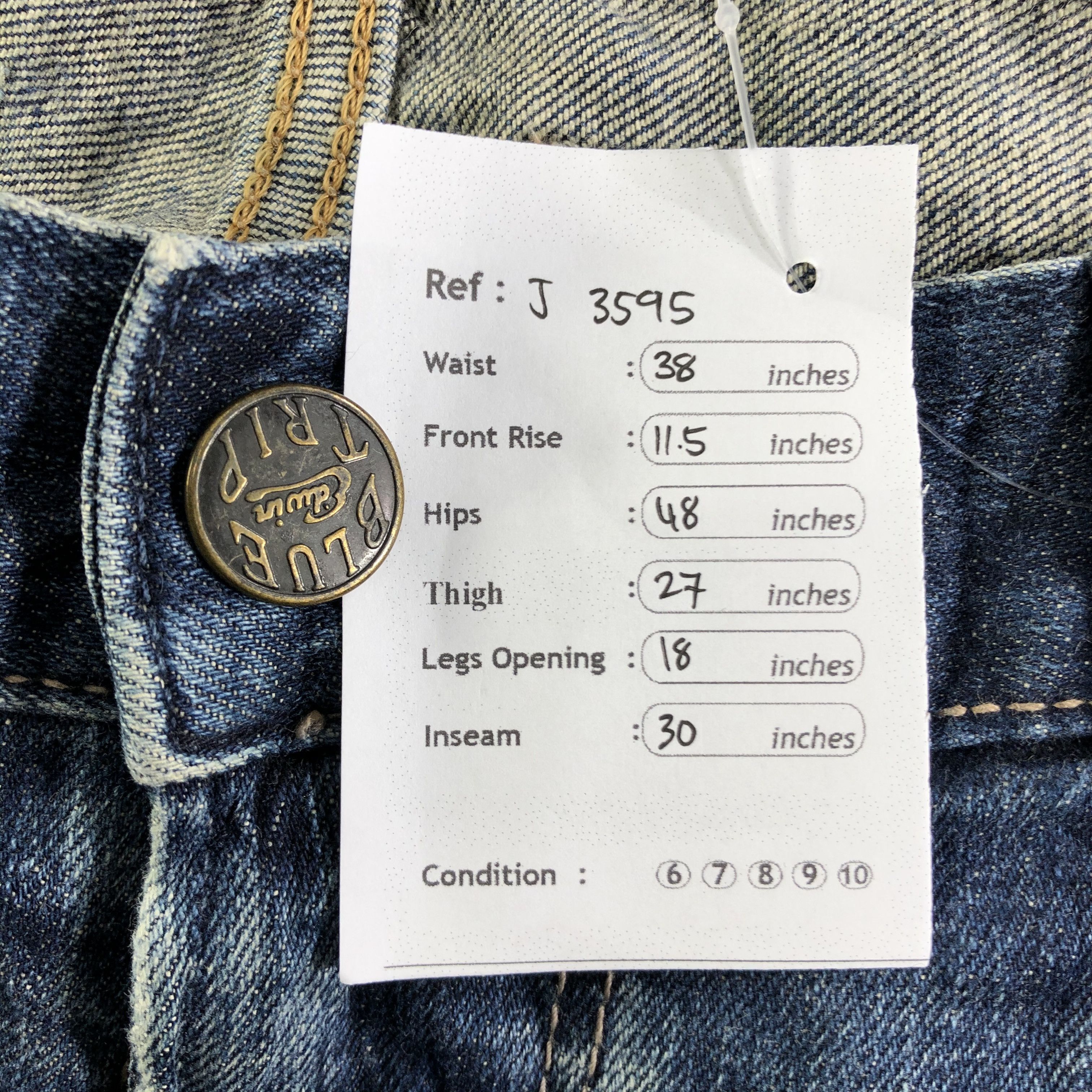 Edwin Vintage Edwin Blue Trip Jeans-J3595 Size US 38 / EU 54 - 12 Thumbnail