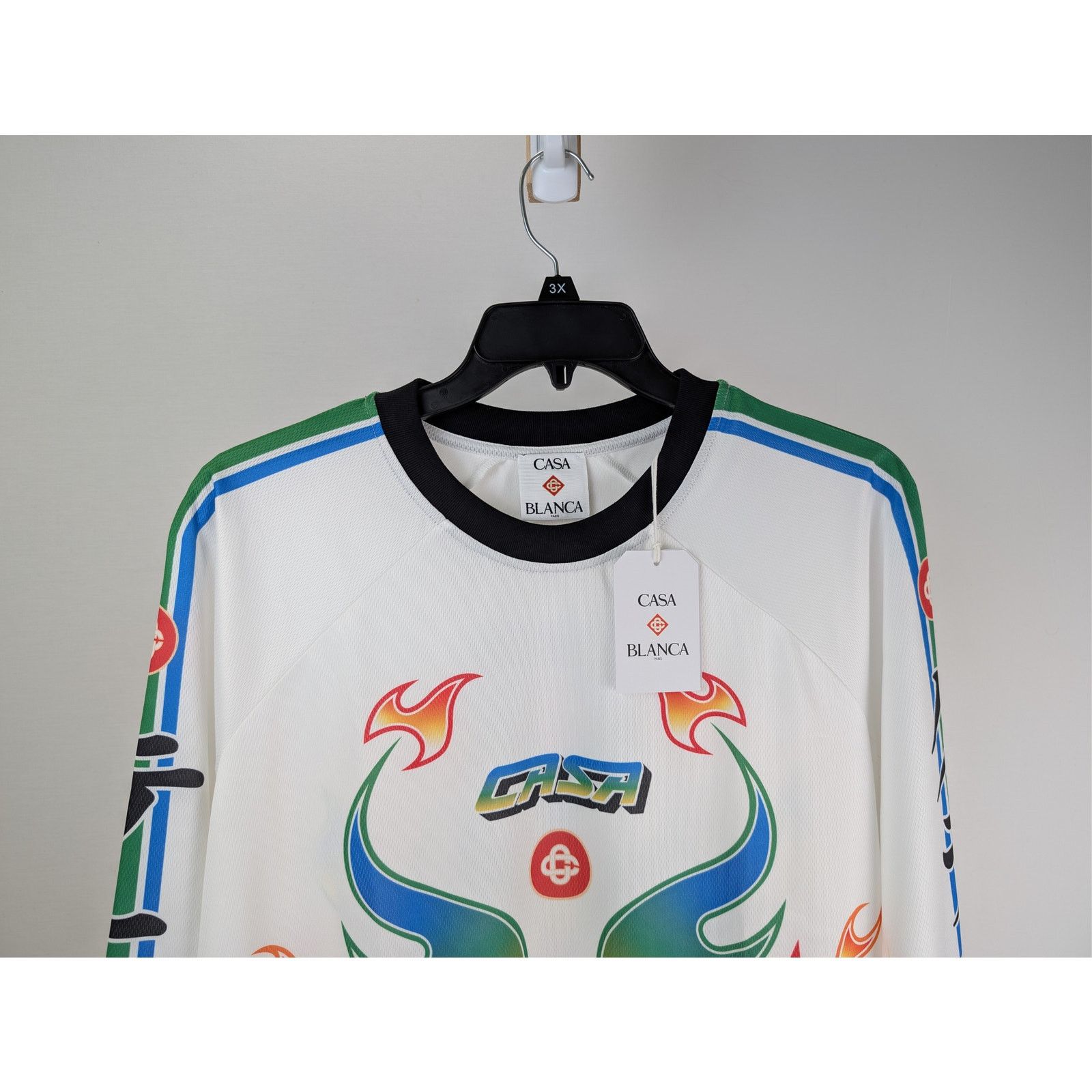 Casablanca o1rshd1 Sleeve Football Tee Perforated Jersey Sweatshirt Size US XXL / EU 58 / 5 - 3 Thumbnail