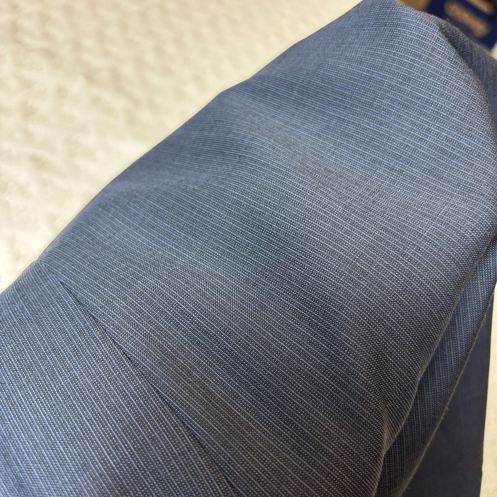 Canali Canali Men's Dress Pants 40x31 Blue Gray 100% Wool Flat Fron Size 40R - 7 Thumbnail