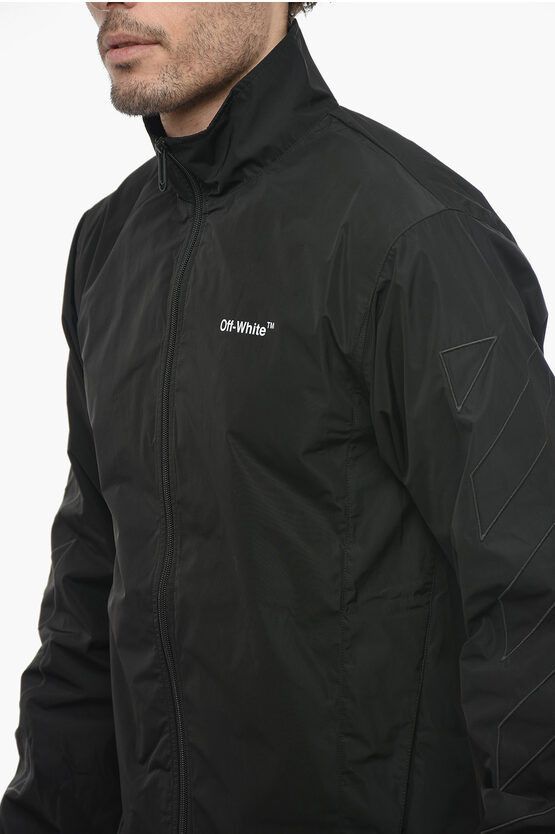 Off-White o1y0225 Logo Jacket in Black Size US XS / EU 42 / 0 - 3 Thumbnail