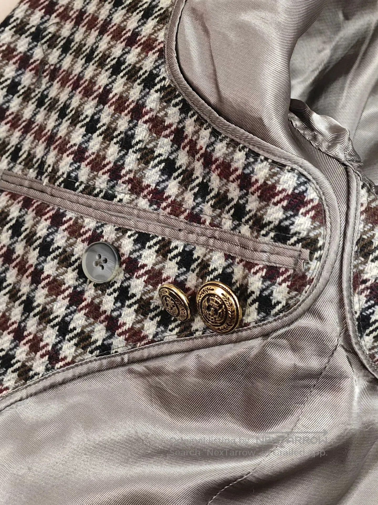 SCOTTeVEST Custom Wool Suit in Houndstooth Pattern. Size US S / EU 44-46 / 1 - 7 Thumbnail