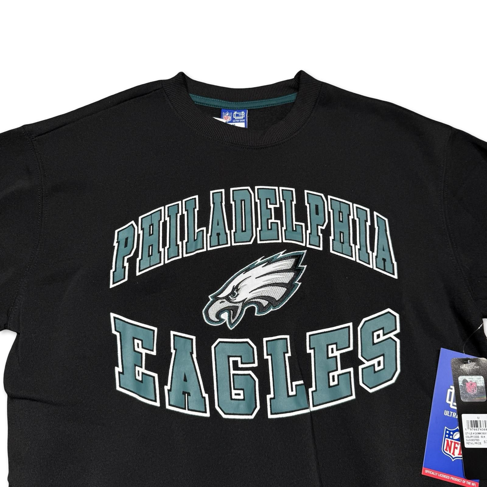 NFL Philadelphia Eagles Black Crewneck Sweatshirt Size US XL / EU 56 / 4 - 3 Thumbnail