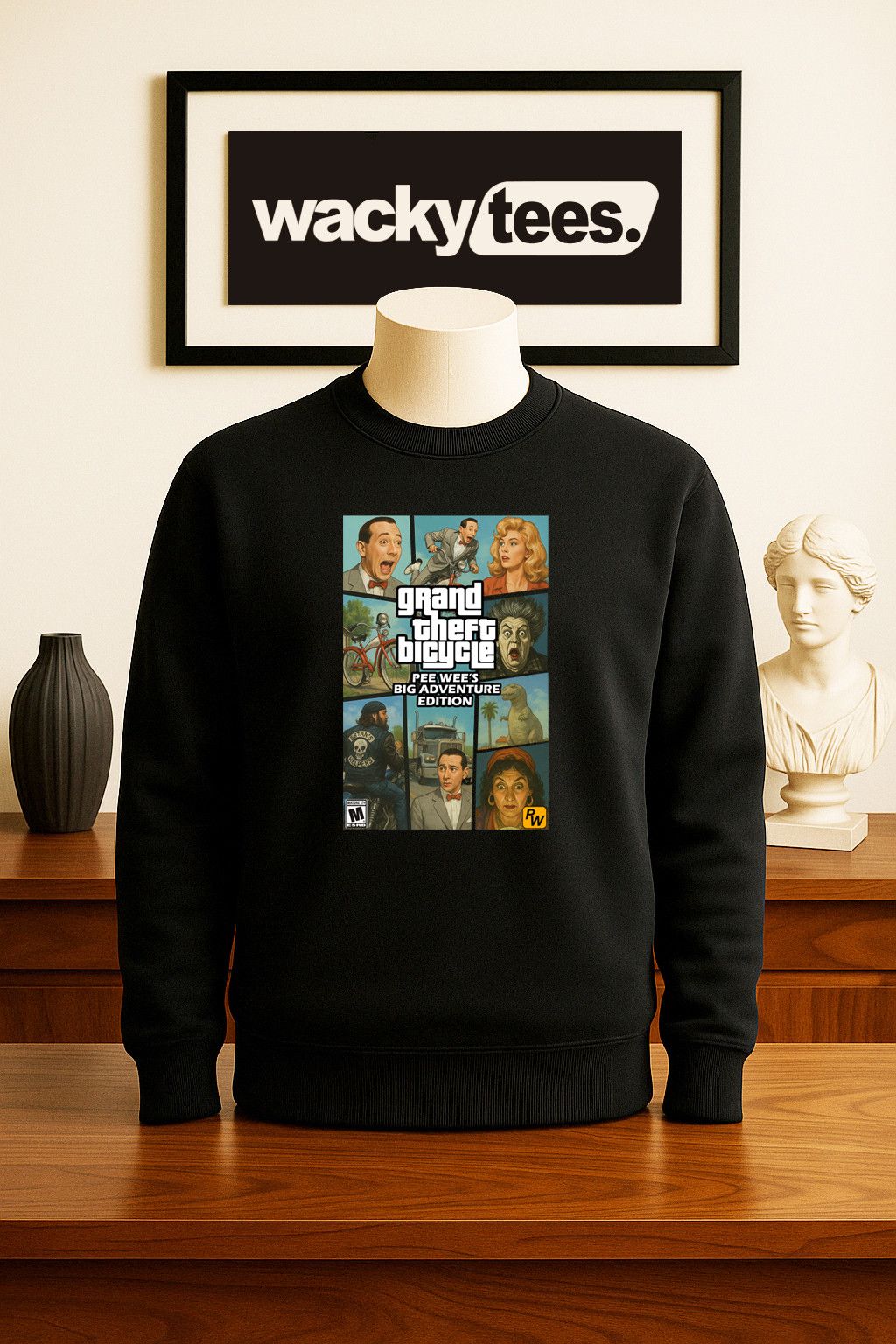 Other Pee Wee Herman Grand Theft Bicycle Big Graphic Tee Shirt Size US S / EU 44-46 / 1 - 3 Thumbnail