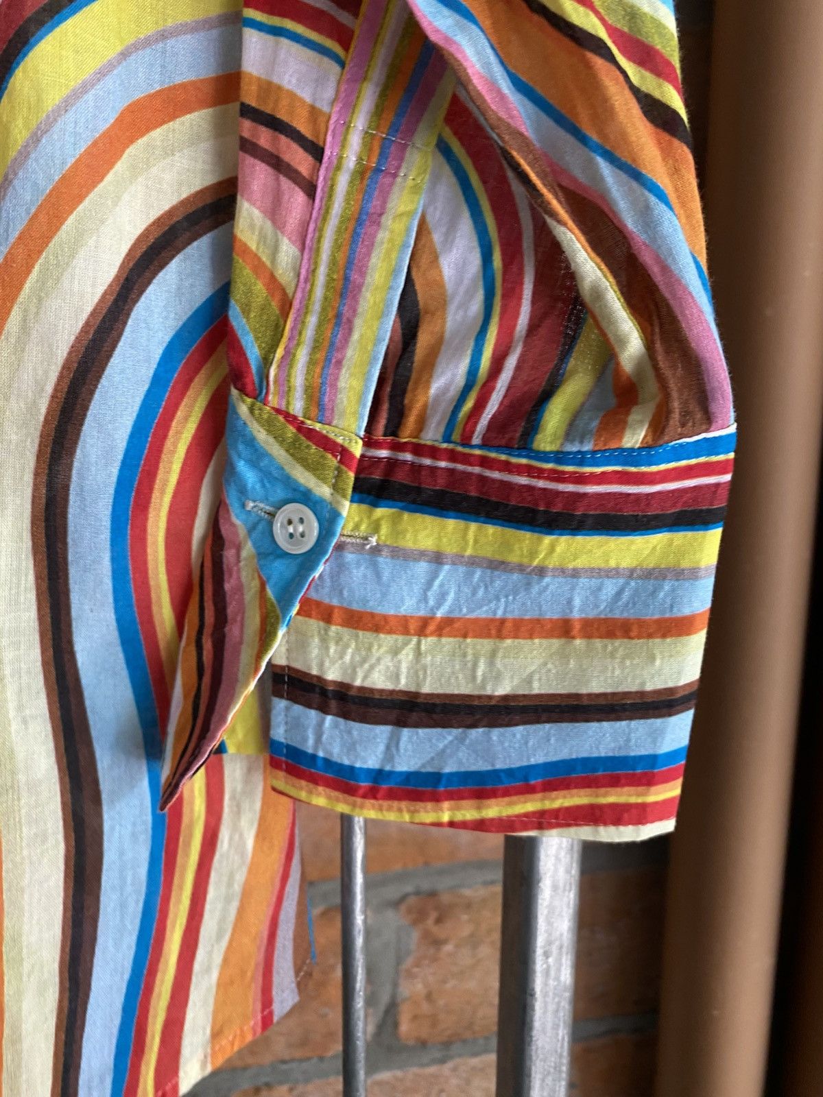 Paul Smith Paul Smith BLACK Multicolor Psychedelic Wave Shirt Size S / US 4 / IT 40 - 22 Thumbnail