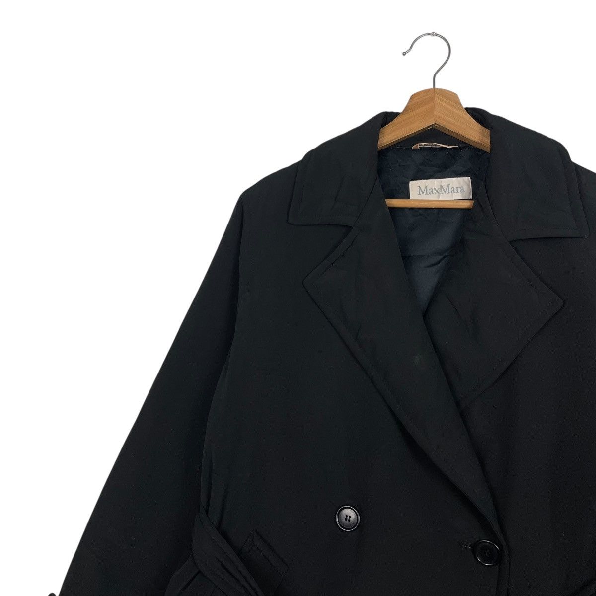 Max Mara Max Mara Double Breasted Black Jacket Size S / US 4 / IT 40 - 6 Thumbnail