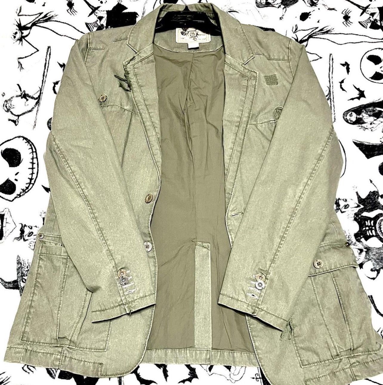 Vintage Vintage Green Jacket Distressed Size US L / EU 52-54 / 3 - 1 Thumbnail