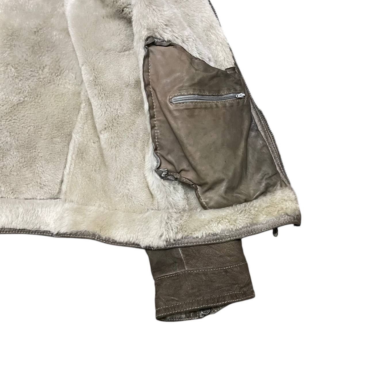 Gimo's Vintage GMS - 75 Cuir Leather Real Fur Lamb Shearling Jacket Size US L / EU 52-54 / 3 - 8 Thumbnail