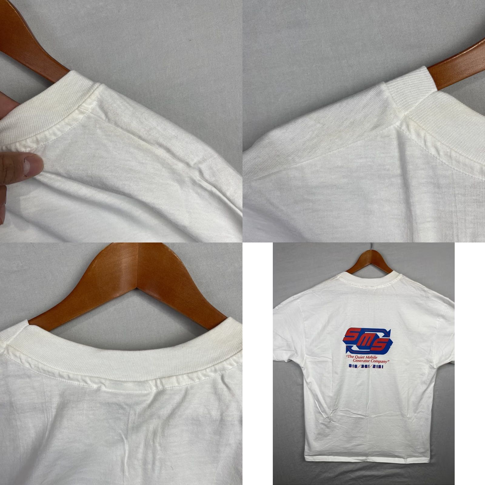 Hanes VINTAGE Space Jam Shirt Men XL Crew Neck White Cotton 90s Logo Graphic Print Hanes T-Shirt Size US XL / EU 56 / 4 - 10 Thumbnail