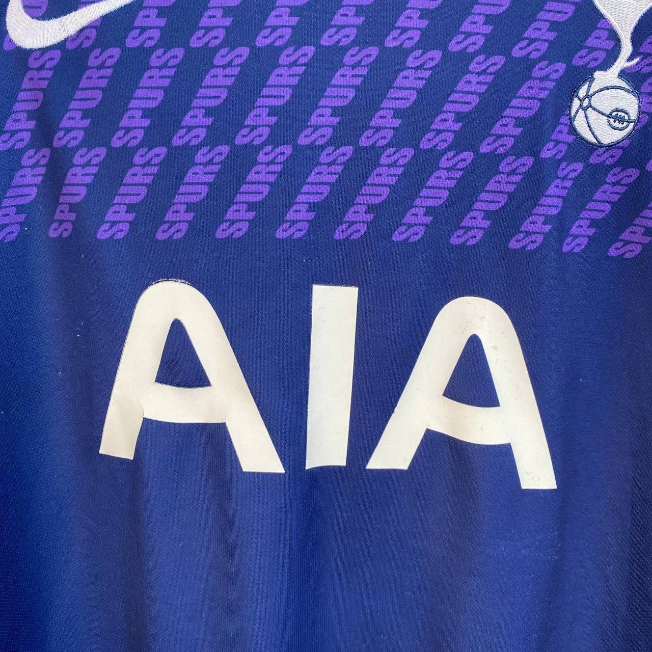 Nike × Vintage Mens Nike FC Tottenham AIA rare purple soccer jersey Size US XL / EU 56 / 4 - 3 Thumbnail