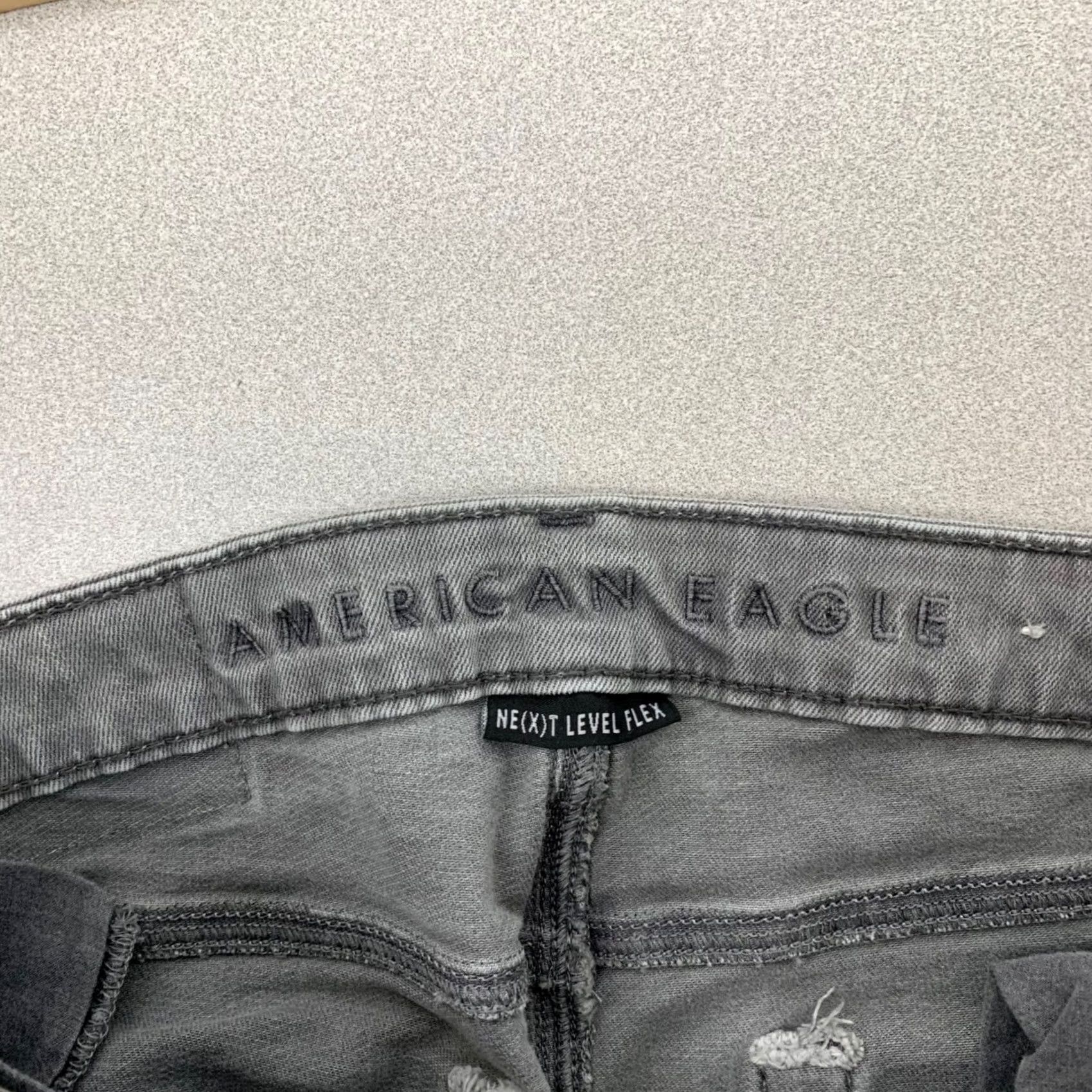 Vintage American Eagle Slim Jeans Mens 30x34 Grey Ne(x)t Level Flex Stretch Denim Jeans Size US 30 / EU 46 - 3 Thumbnail