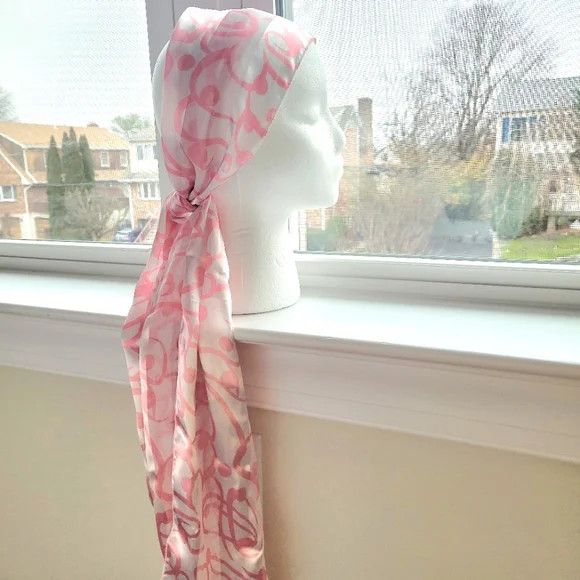 Vacation Satin Printed Scarf/Headwrap Beach Spring Summer Size ONE SIZE - 5 Thumbnail