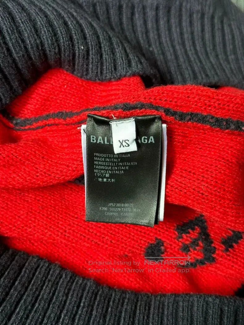 Balenciaga Balenciaga Logo Bullet Screen Sweater. Size US XS / EU 42 / 0 - 3 Thumbnail