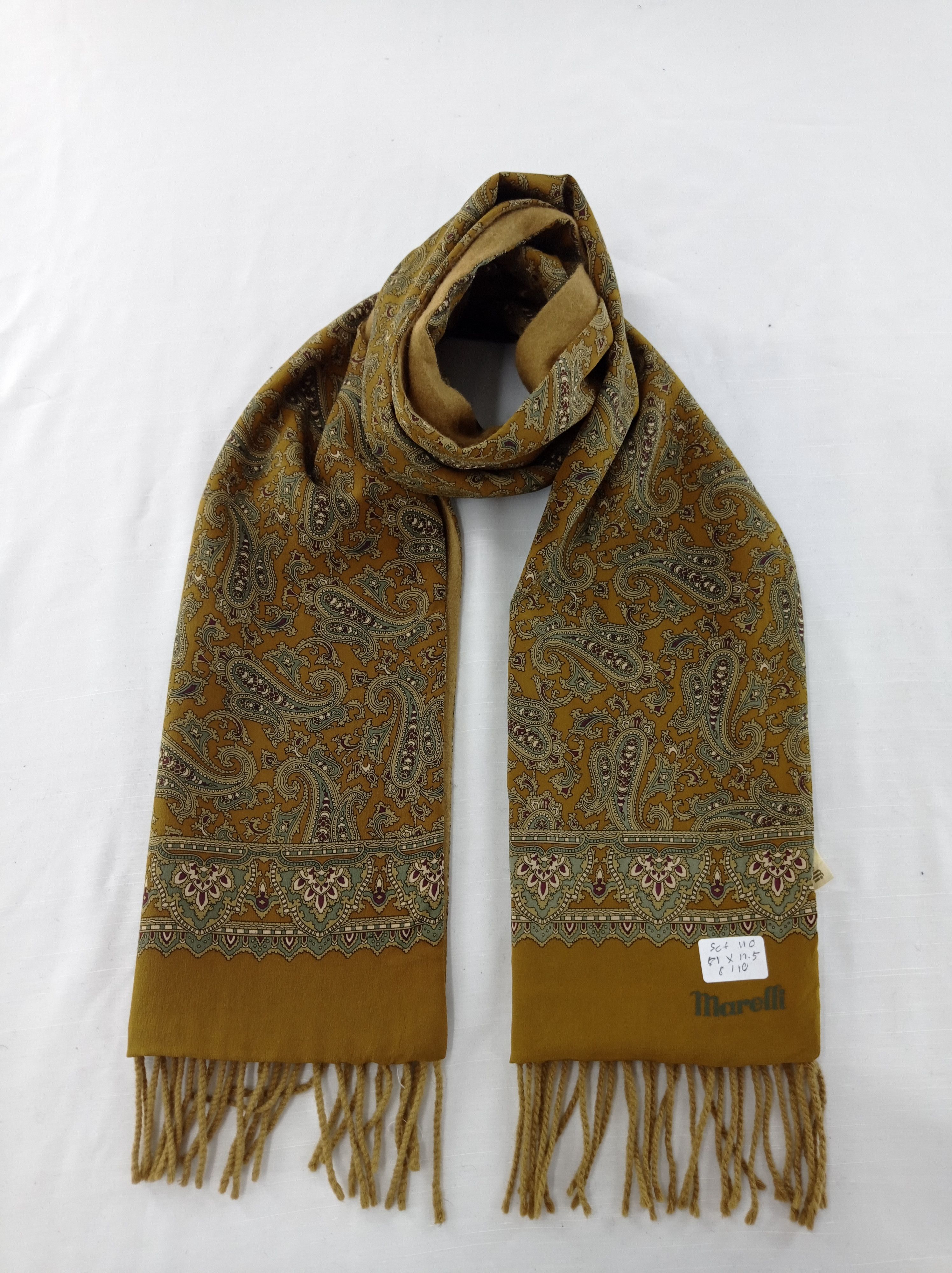 Vintage Vintage Marelli Italy 2 Side Scarf / Muffler / Neckwear Size ONE SIZE - 1 Thumbnail