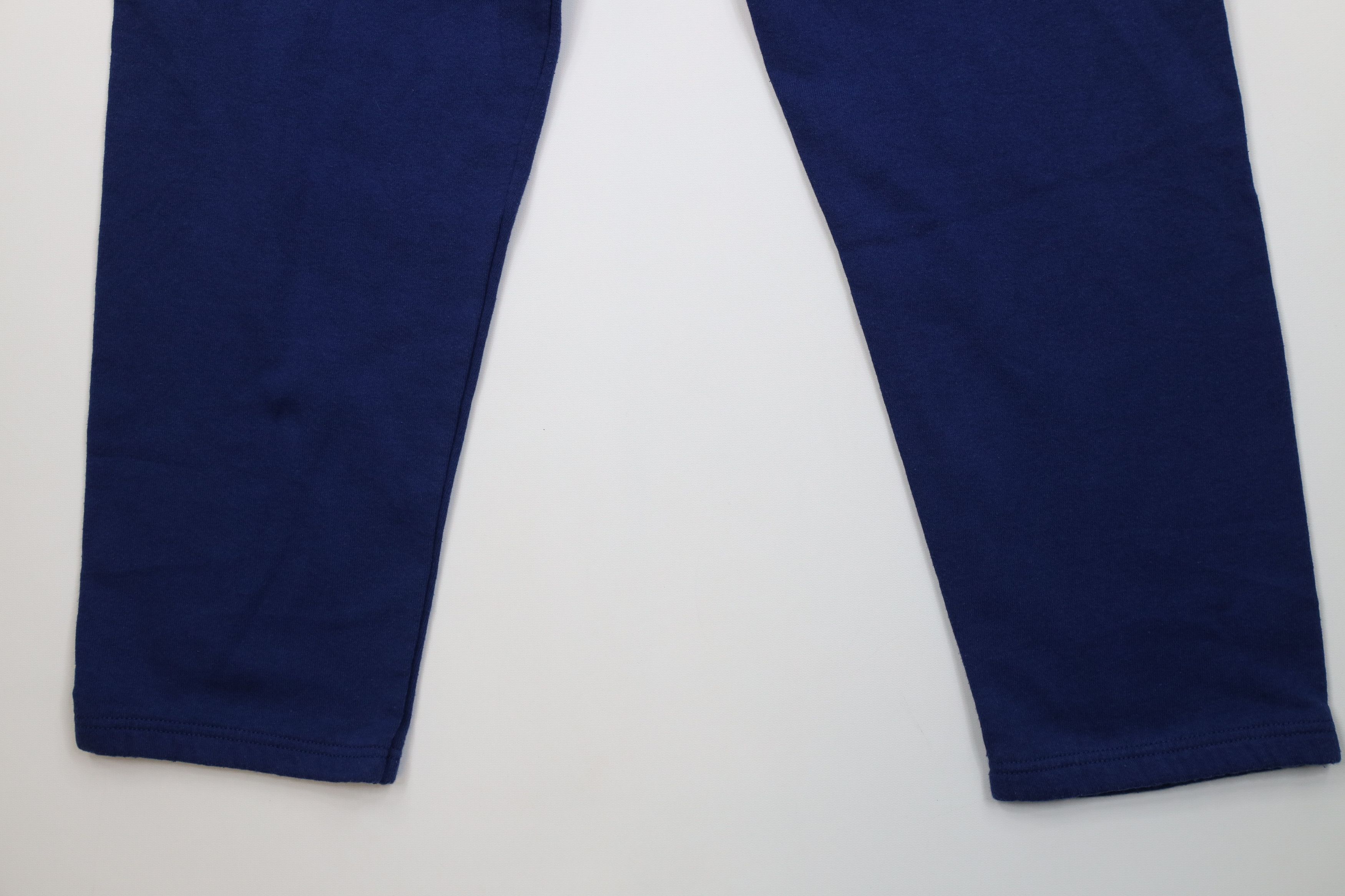Vintage Vintage 90s Streetwear Faded Blank Sweatpants Pants Blue USA Size US 36 / EU 52 - 4 Thumbnail