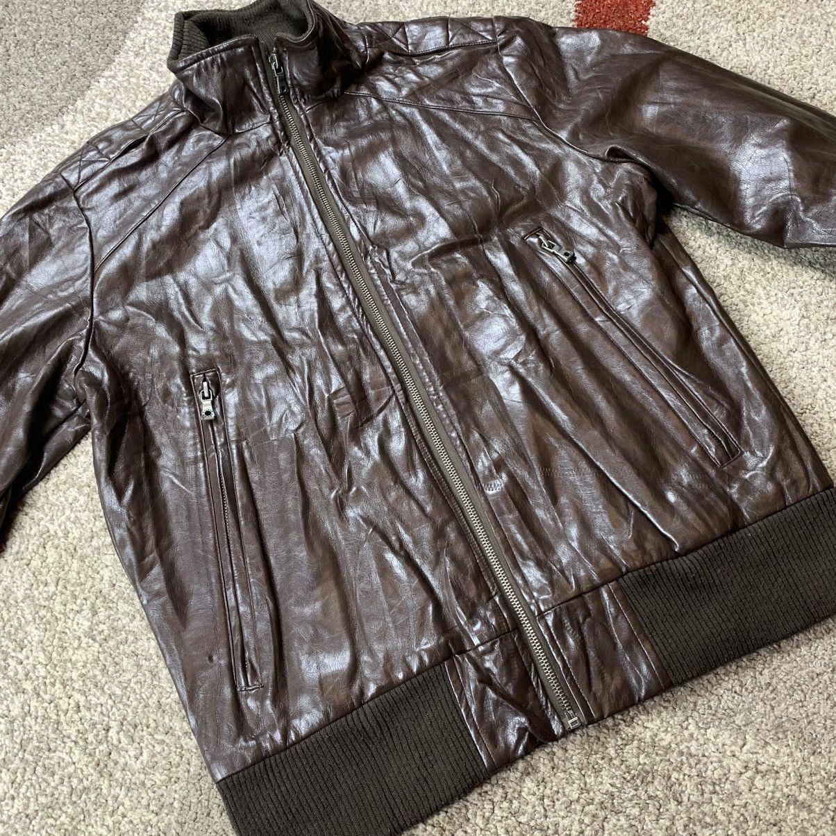 Genuine Leather NYLAUS BIKER JACKET Mens Size US L / EU 52-54 / 3 - 4 Thumbnail