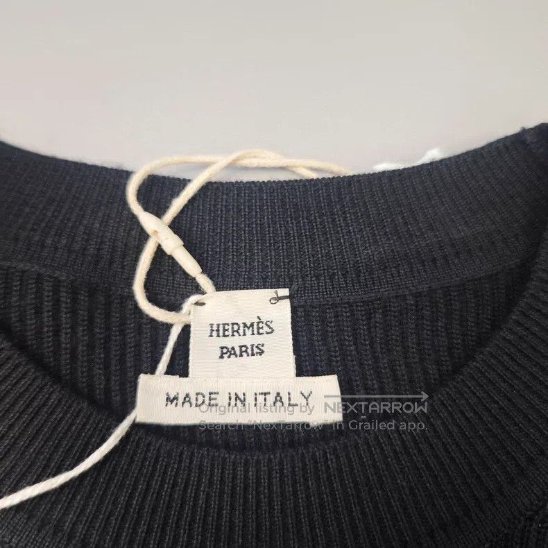 Hermes Hermes Black embroidered horse logo half wool sweater Size XS / US 0-2 / IT 36-38 - 5 Thumbnail