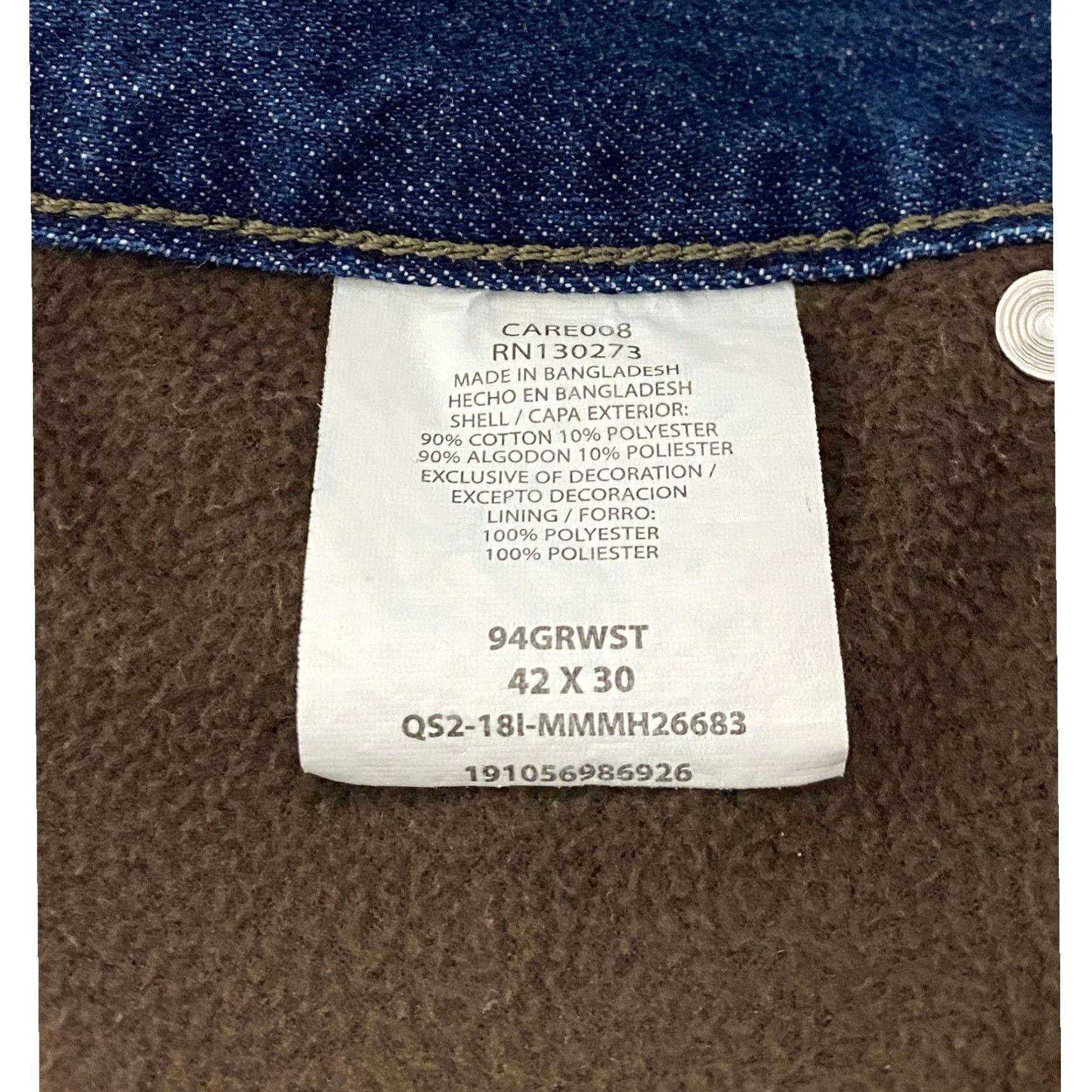Wrangler Wrangler Jeans Carpenter Pants Fleece Lined Denim Workwear 42x30 Men Blue Relaxed Fit Wide Leg Shirt? Size US 42 / EU 58 - 5 Thumbnail