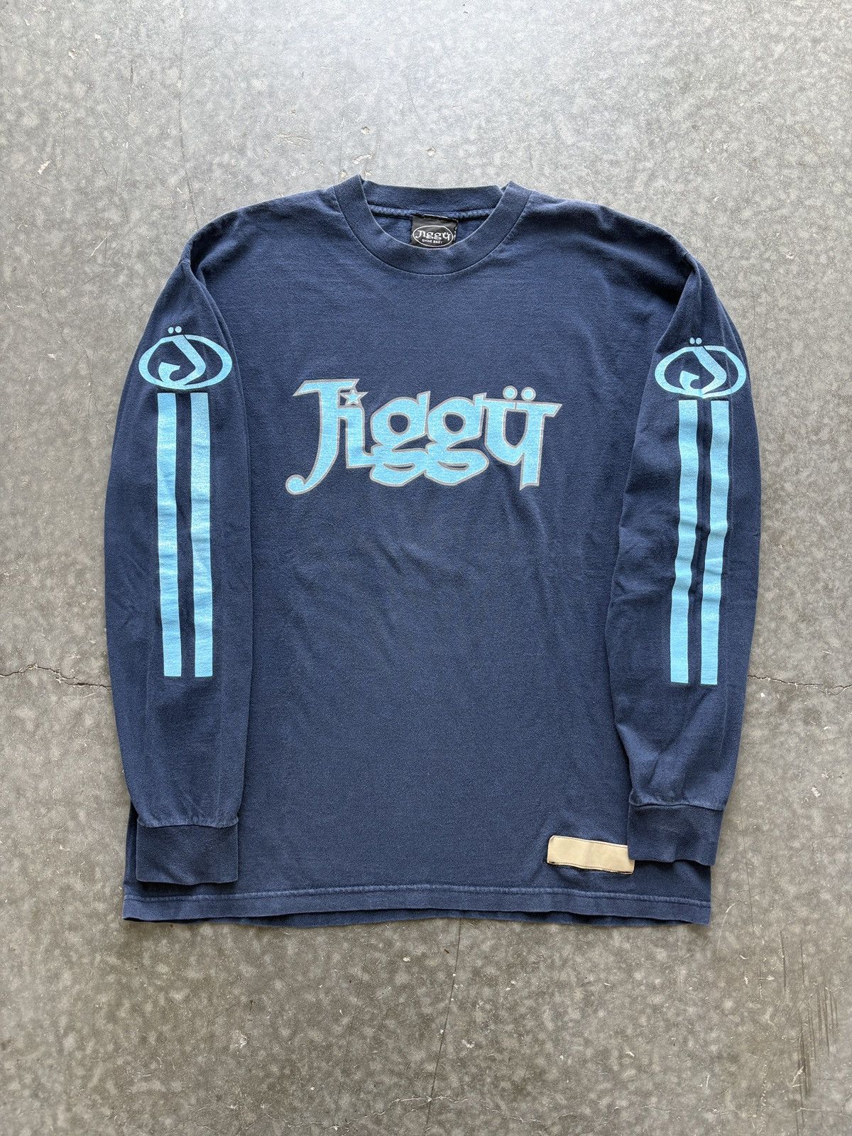 Vintage Vintage 90s Jiggy Longsleeve Graphic Tee Size US XL / EU 56 / 4 - 1 Thumbnail