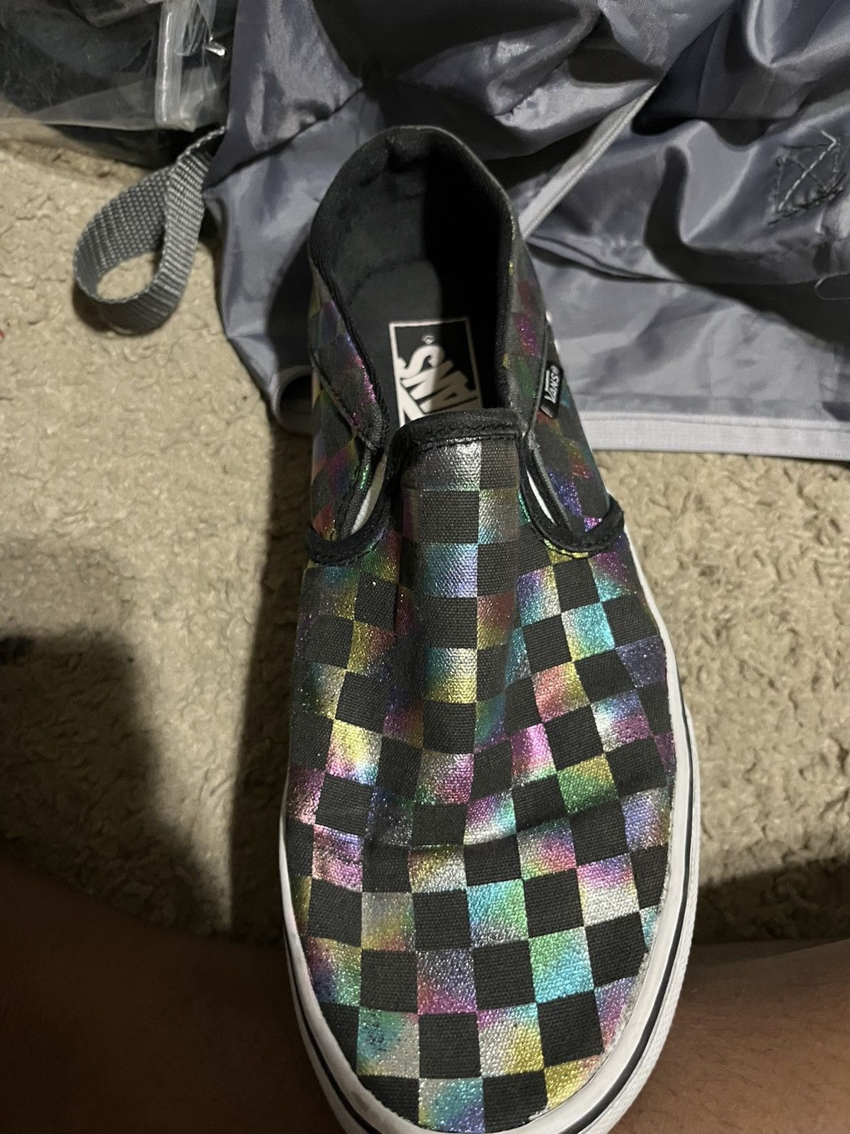Vans Checkered colorful vans slip on shoes. Size US 8.5 / IT 38.5 - 3 Thumbnail