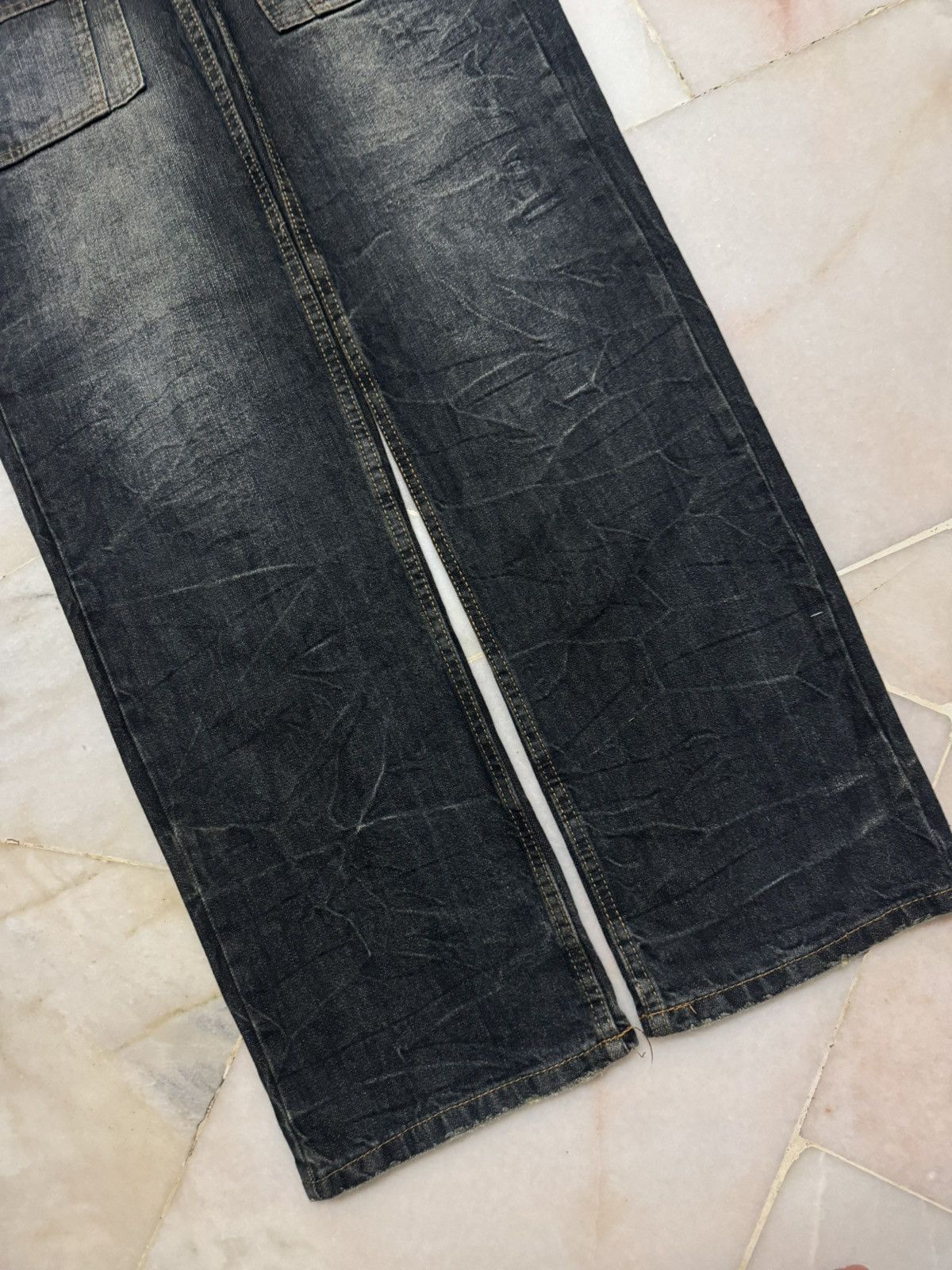 Seditionaries 💥DOUBLE WAIST💥90's NYLUS BUSHPANT DOUBLE WAIST SICK CLAWMARK Size US 31 - 8 Thumbnail