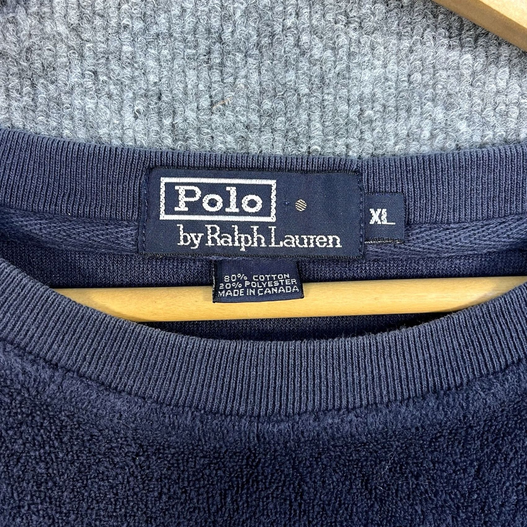 Polo Ralph Lauren VINTAGE Ralph Lauren Polo Sport Sweatshirt Mens XL Preppy Varsity Terry Cloth Size US L / EU 52-54 / 3 - 3 Thumbnail