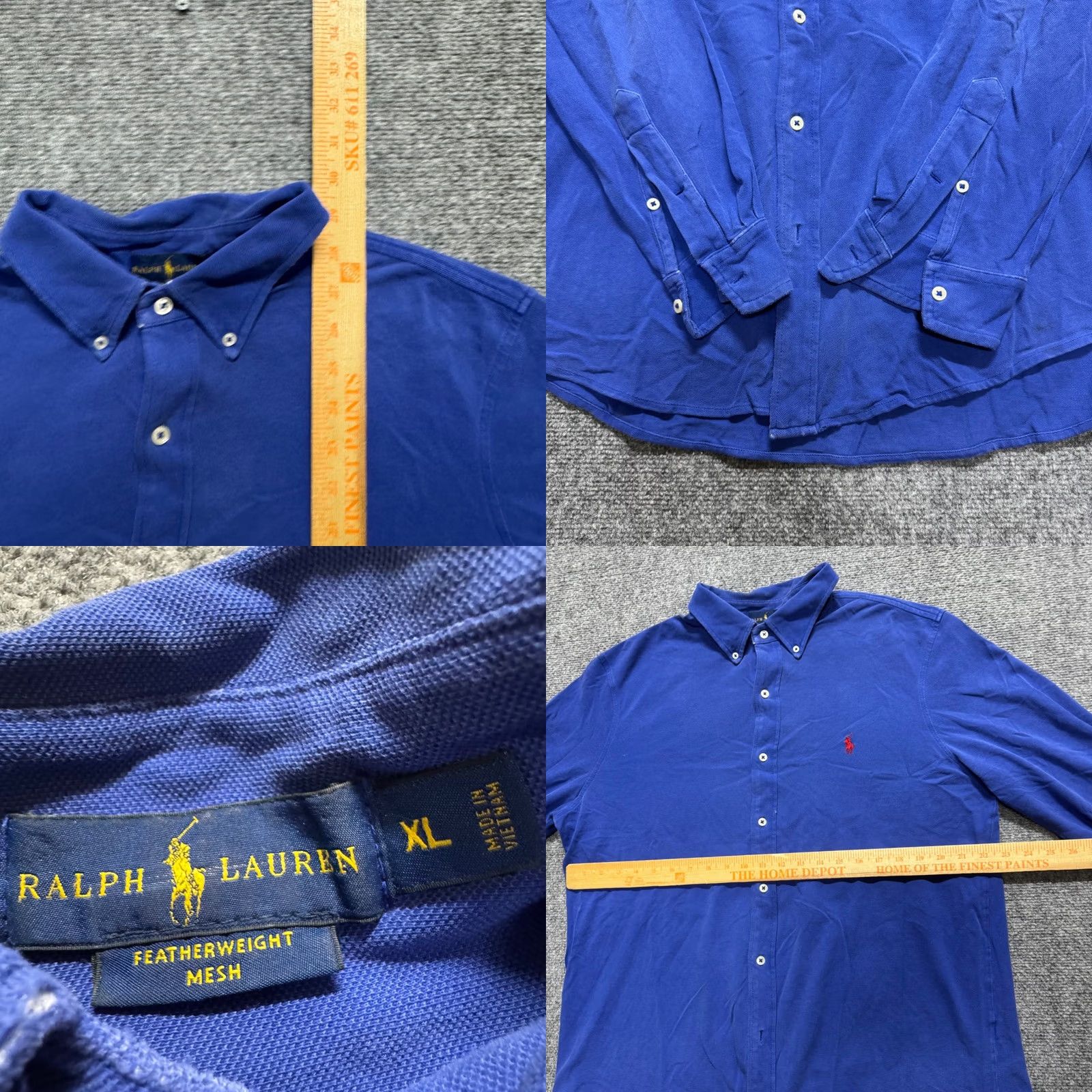 Ralph Lauren VINTAGE Ralph Lauren Polo Longsleeve Button Up Shirt Mens XL Blue Faded 90s Size US XL / EU 56 / 4 - 8 Thumbnail