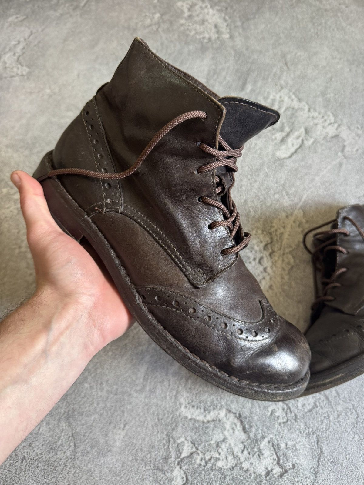 MoMA MOMA 42size brown leather high boots shoes vintage retro Size US 9 / EU 42 - 7 Thumbnail
