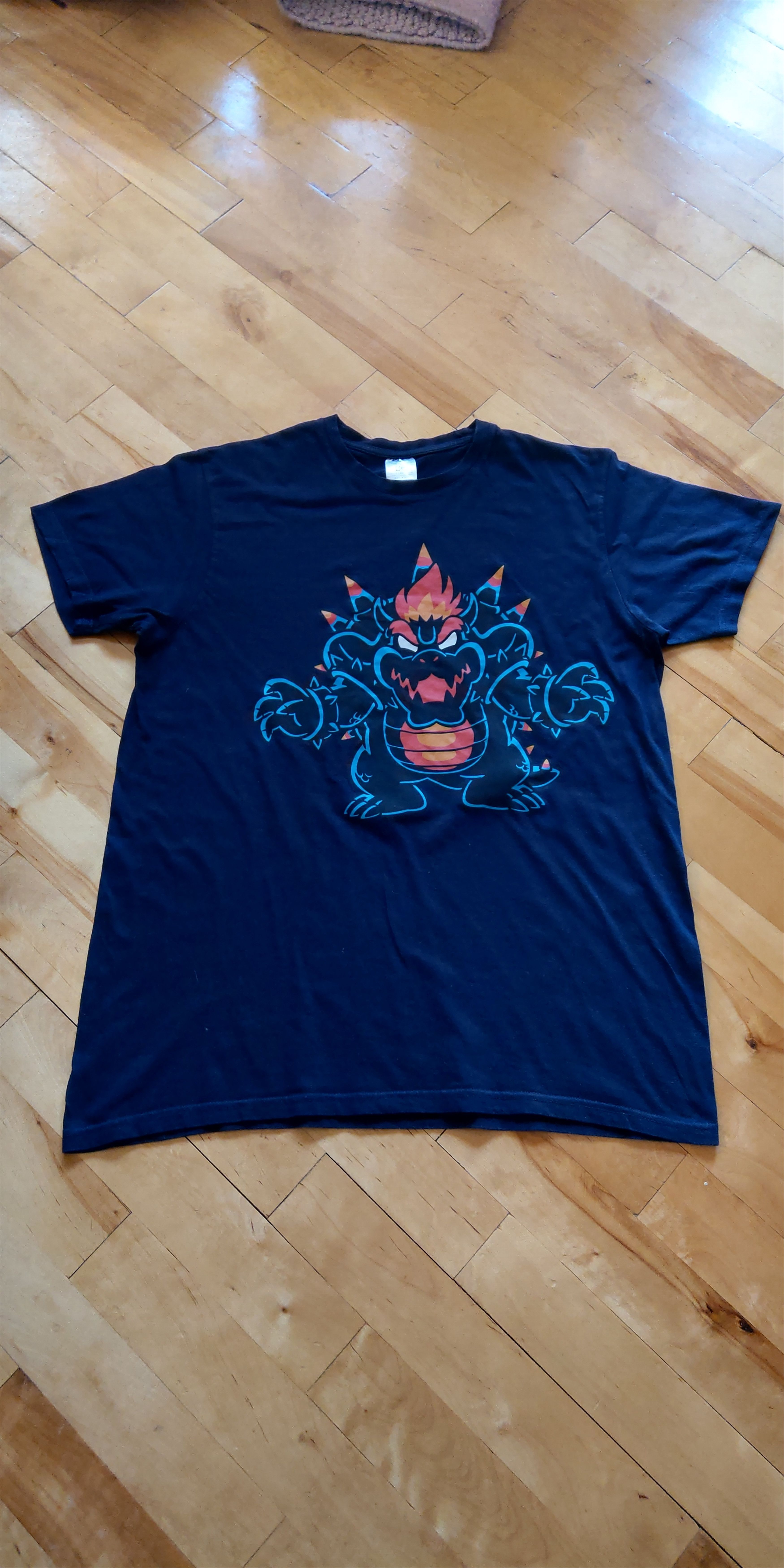 Nintendo Unique Bowser Fury Shirt Nintendo Mario 3D World Yoshi goth Size US M / EU 48-50 / 2 - 4 Thumbnail