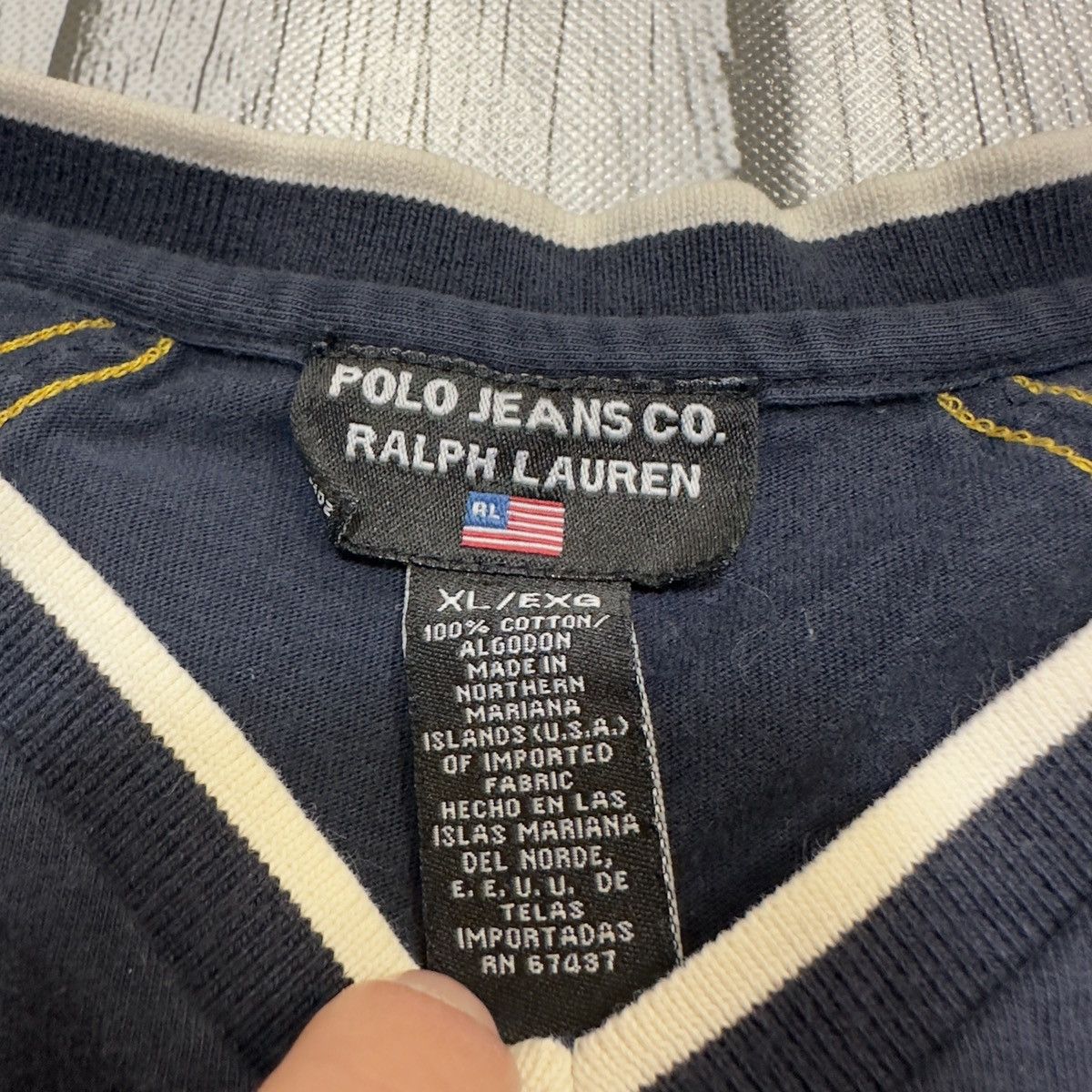 Polo Ralph Lauren × Vintage Vintage Polo Jeans long sleeve shirt Size US XL / EU 56 / 4 - 4 Thumbnail