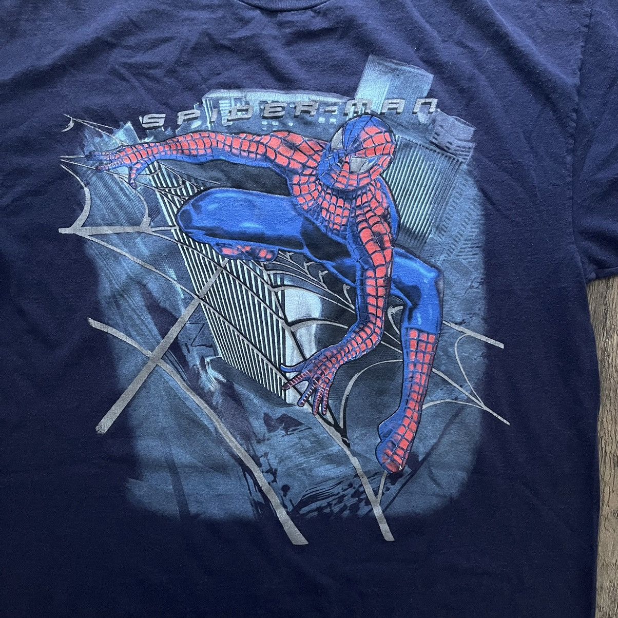 Marvel Comics × Vintage CRAZY Rare Y2K The Amazing Spider Man Movie Tee Made in USA Size US XL / EU 56 / 4 - 2 Thumbnail