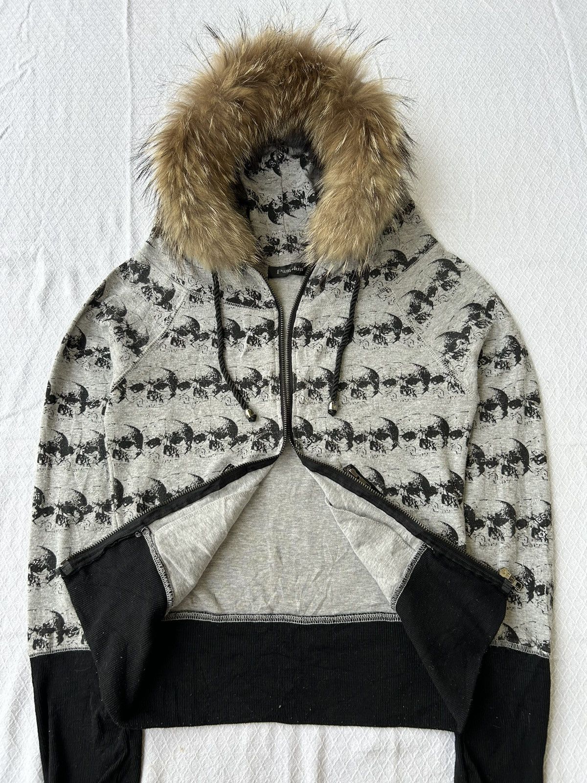 Japanese Brand Fur zip hoodie pumpkin skull style Ifsixwasnine lgb Size US S / EU 44-46 / 1 - 7 Thumbnail