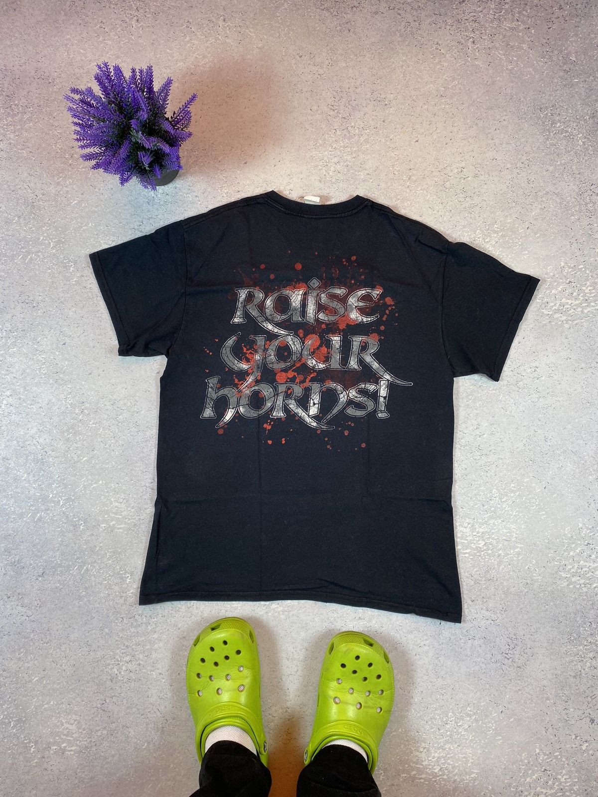 Band Tees × Vintage Vintage Amon Amarth Men’s Black T-shirt With Big Logo Size US M / EU 48-50 / 2 - 8 Thumbnail