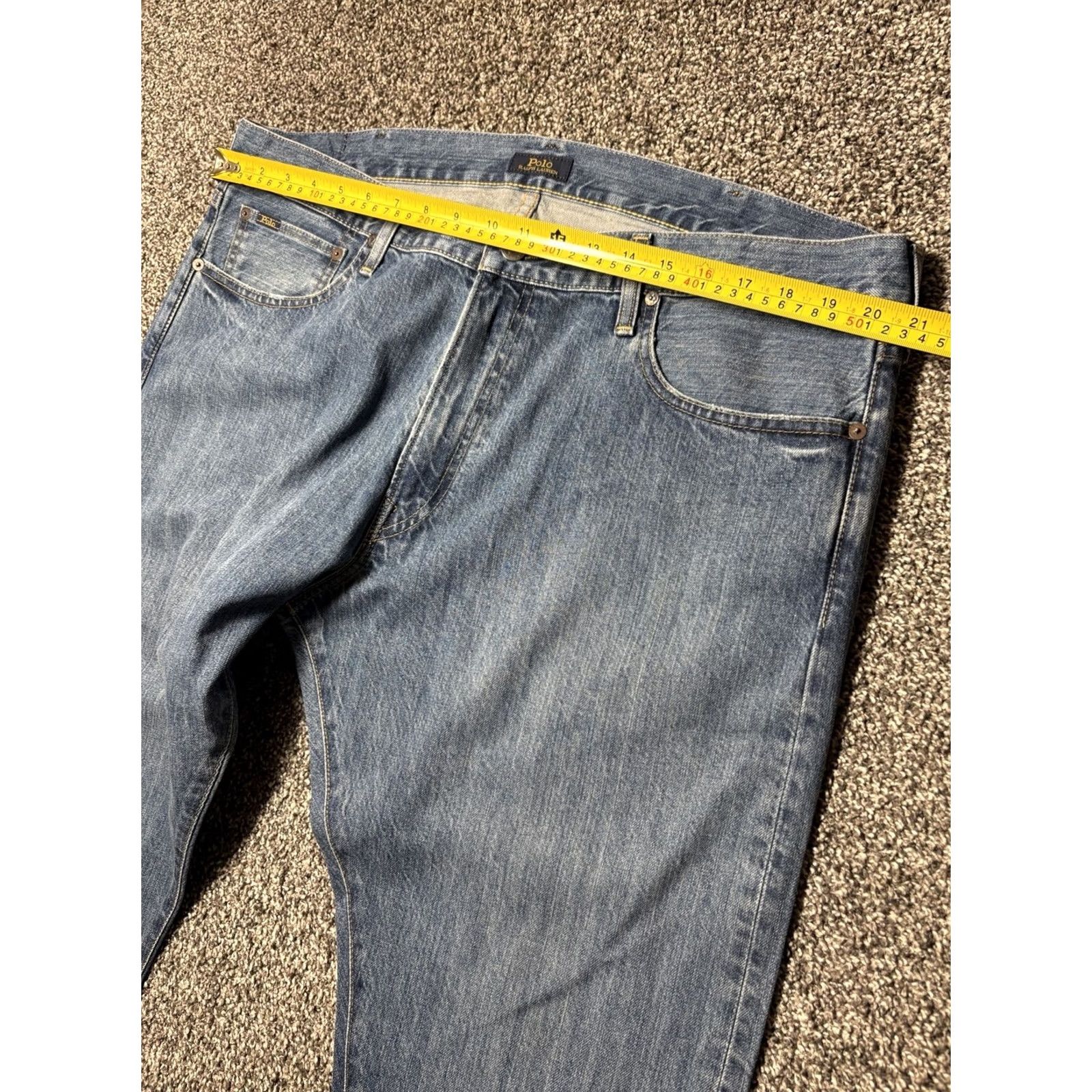 Polo Ralph Lauren VINTAGE? No. Polo Ralph Lauren Varick Jeans Mens 40x30 Slim Straight Denim Size US L / EU 52-54 / 3 - 5 Thumbnail