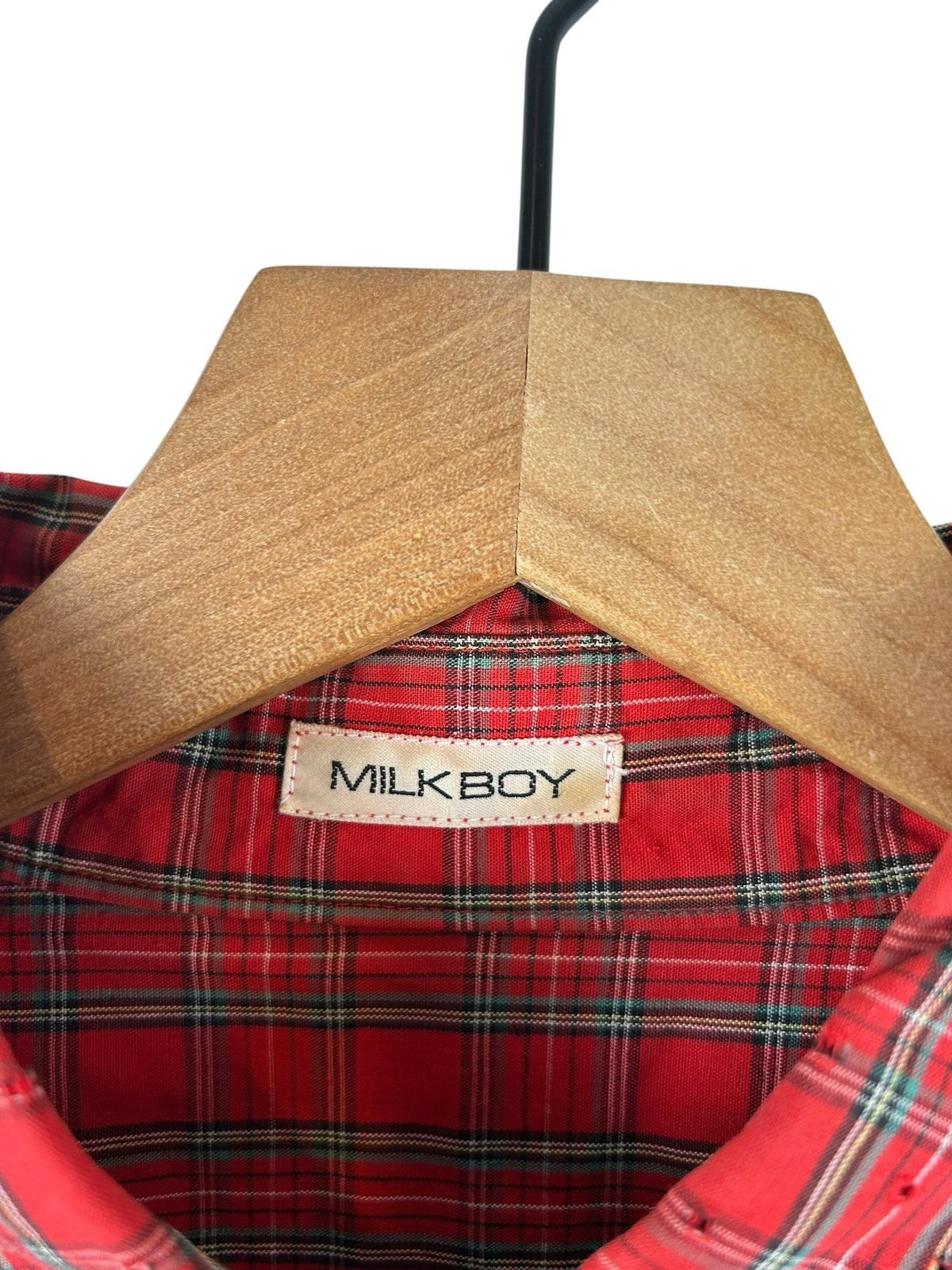 Japanese Brand Milk Boy Chain Plaid Shirt Size US M / EU 48-50 / 2 - 5 Thumbnail