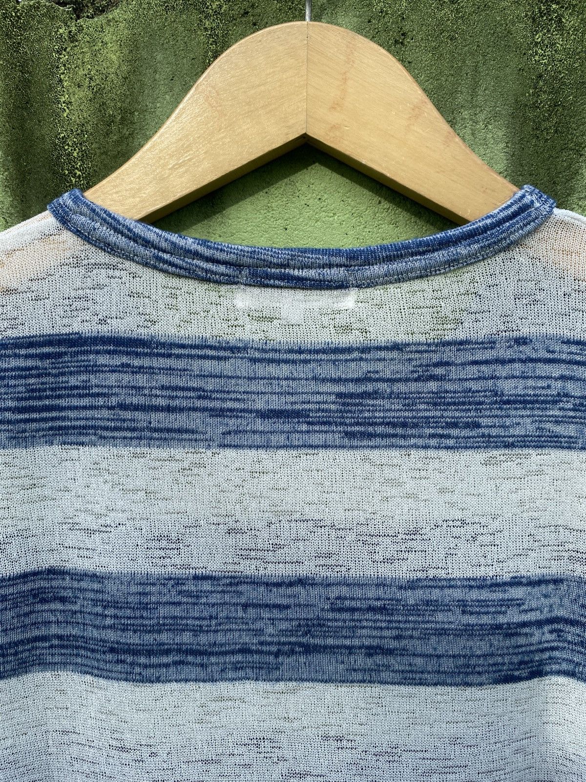 Takeo Kikuchi Takeo Kikuchi The Shop TK Blue White Stripe Knit Casual Tee Size US L / EU 52-54 / 3 - 9 Thumbnail