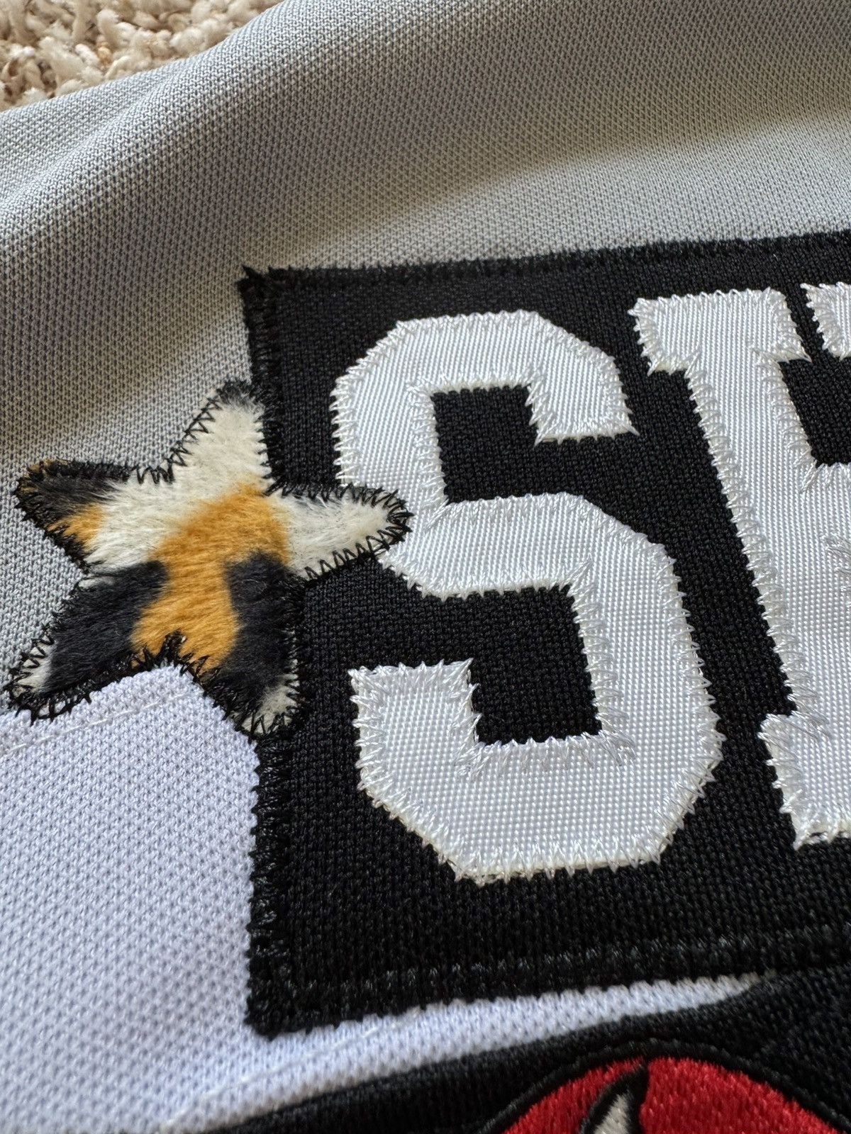 Supreme Supreme Fire & Ice Patches Hockey Jersey Black Grey Size US L / EU 52-54 / 3 - 10 Thumbnail
