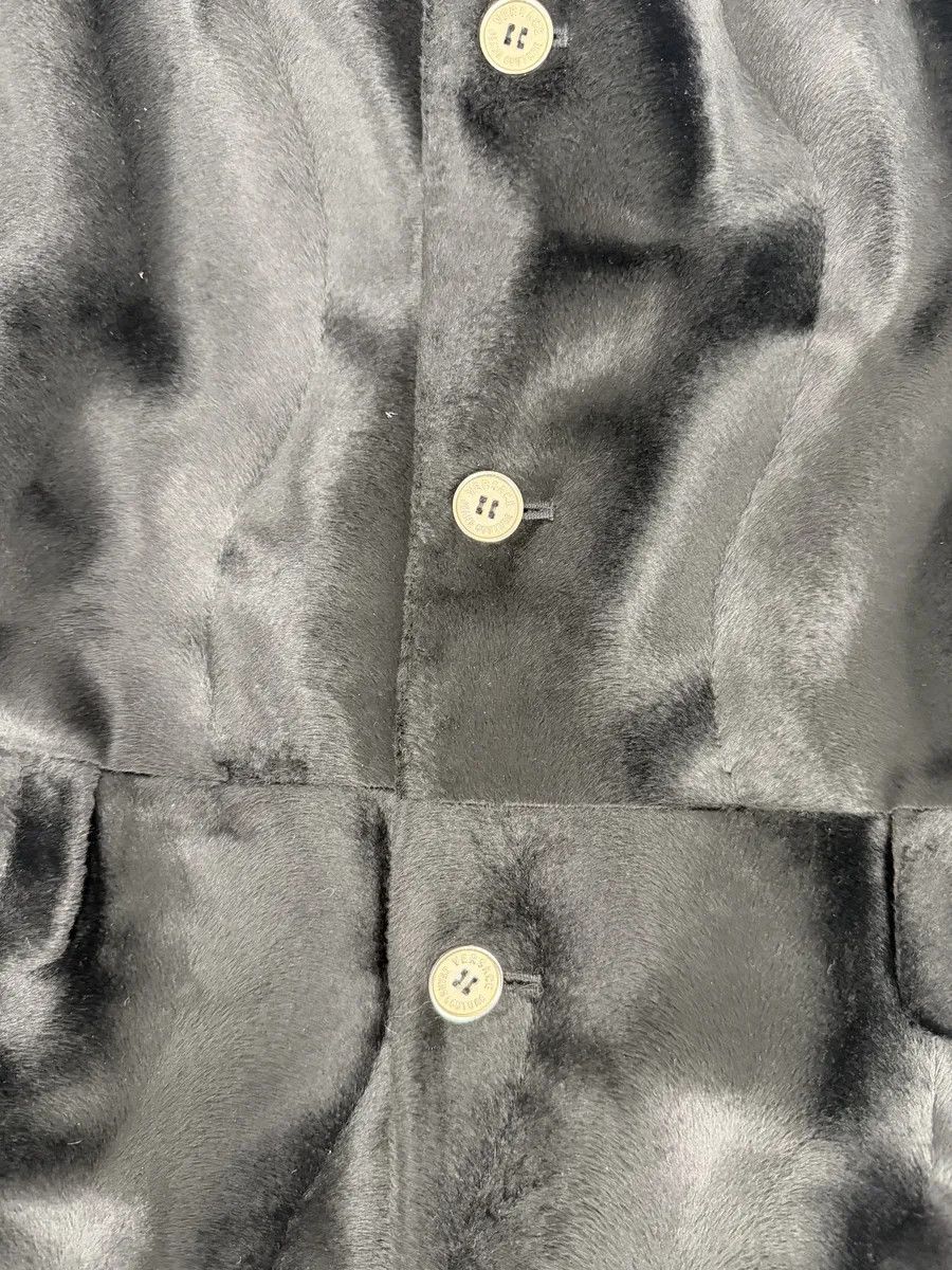 Versace 2000s Versace Faux Fur Black Imperial Trench Coat Size US M / EU 48-50 / 2 - 11 Thumbnail