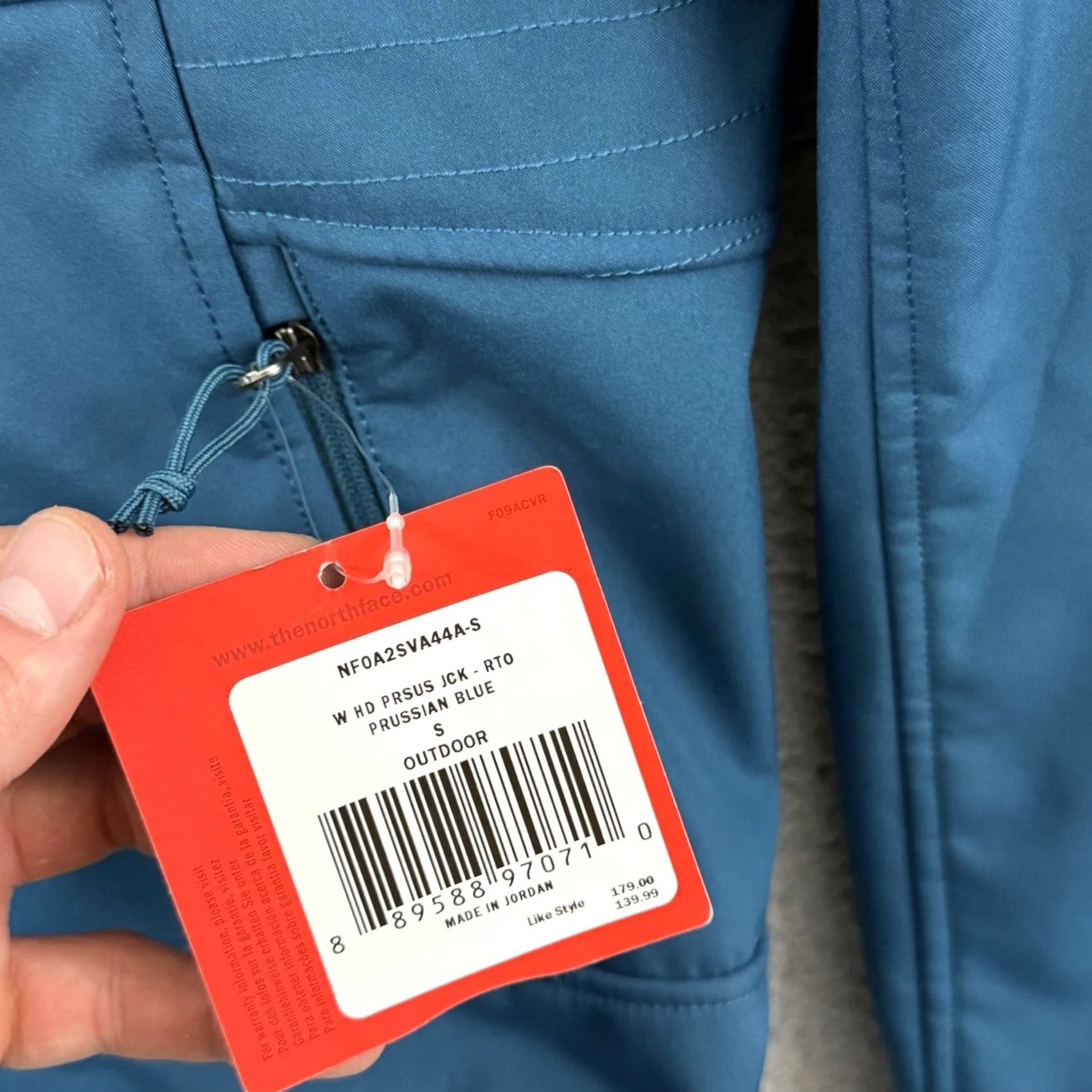 The North Face The North Face Jacket Women Small Blue Fleece Zip Prussian Windwall Outdoor NWT Size S / US 4 / IT 40 - 7 Thumbnail
