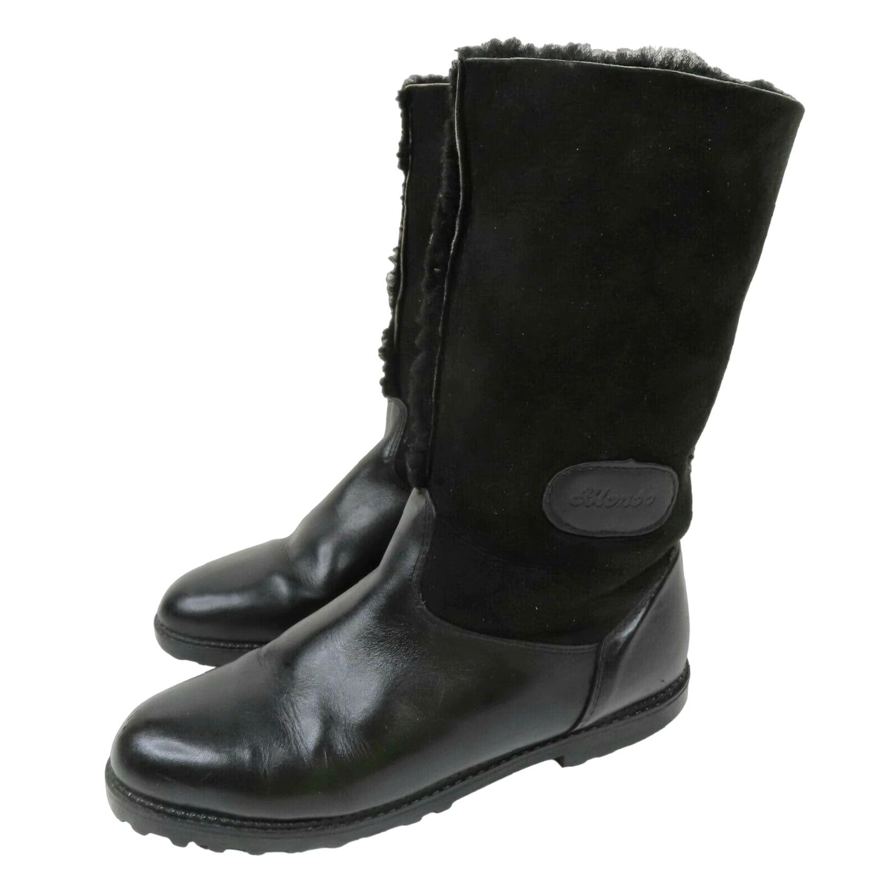 Blondo VTG Blondo Boots Woman 9 B Solid Black Shearling Fur Lined Winter Snow Canada Boots Size US 9 / IT 39 - 2 Thumbnail