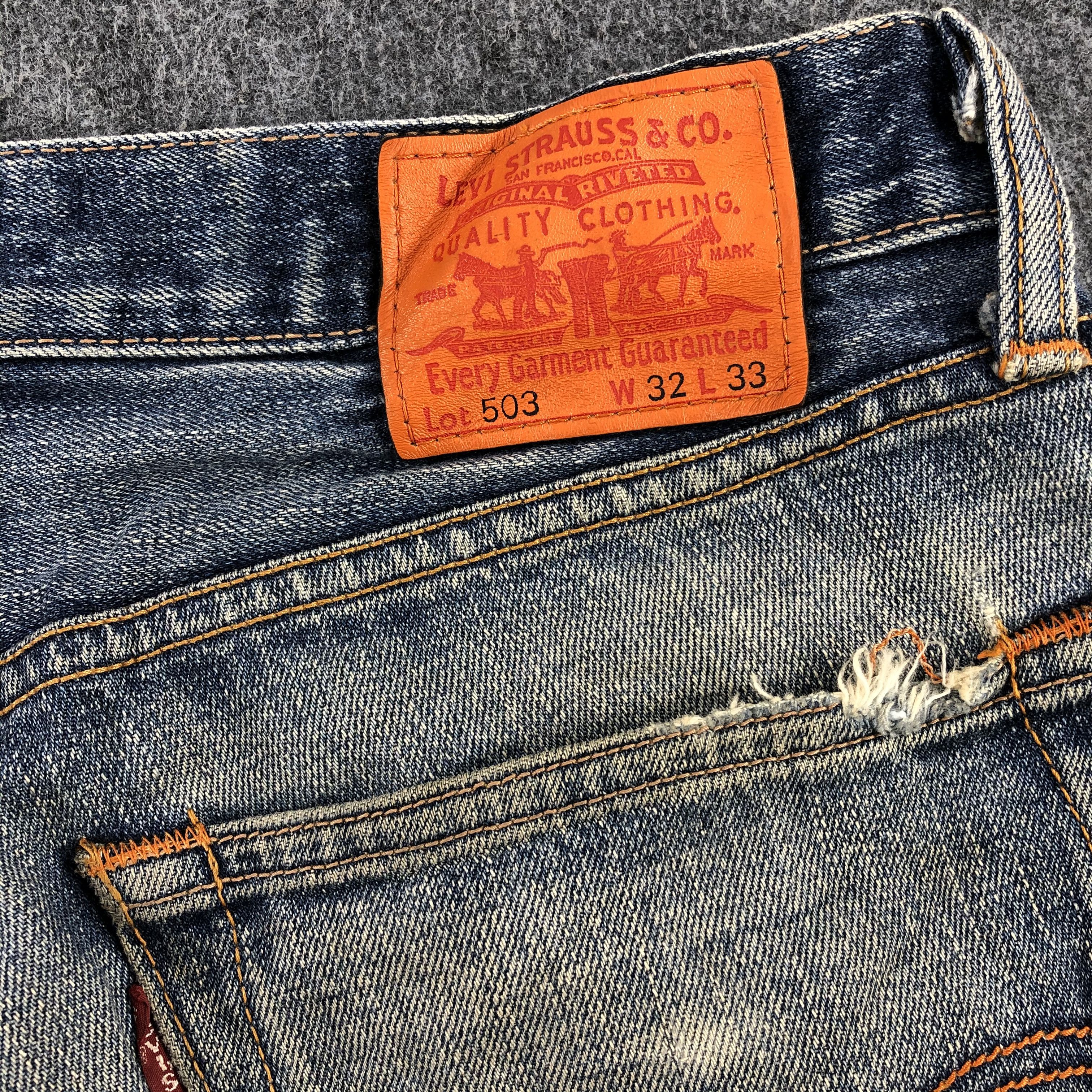 Levi's × Vintage Vintage Levis 503 Blue Wash Jeans-JM1930 Size US 33 - 6 Thumbnail